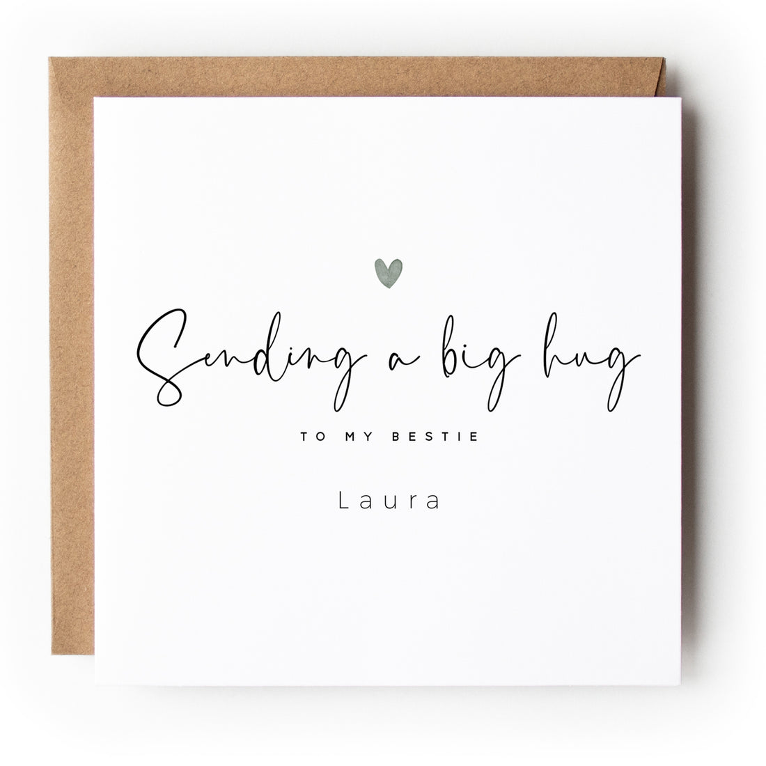 Personalised Bestie Sending You A Big Hug Card