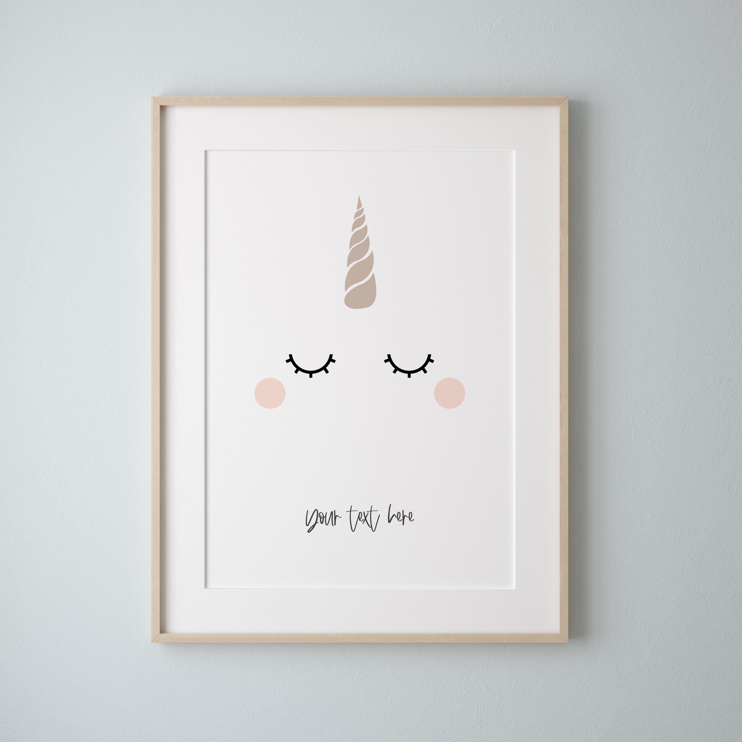 personalised unicorn Print