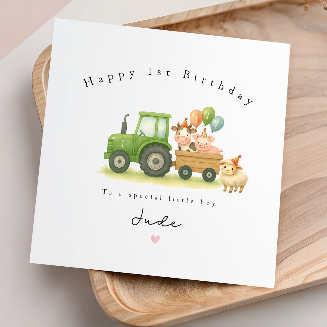Farm Tractor Birthday Card Any Age