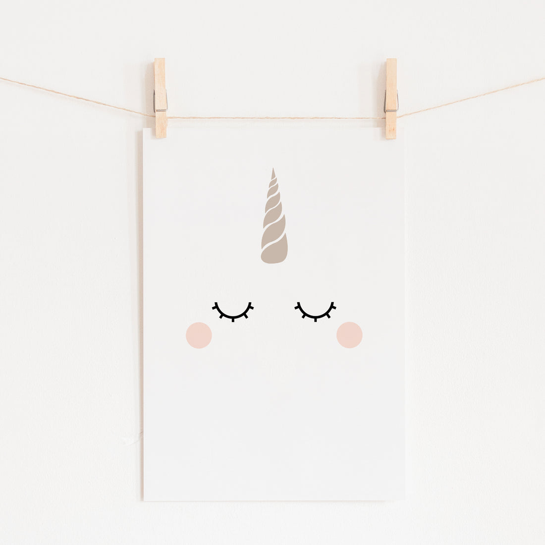 Scandi unicorn print