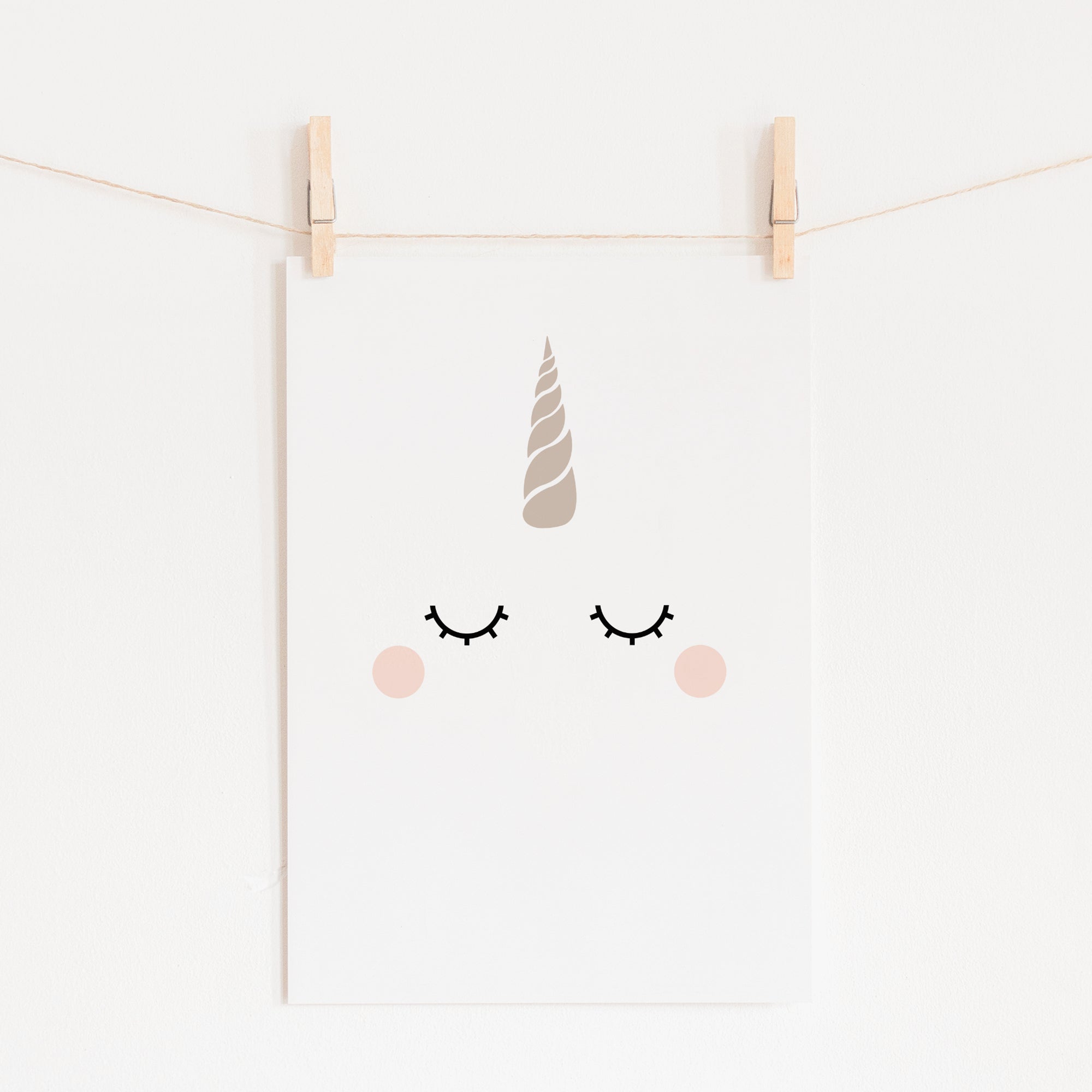 Scandi unicorn print