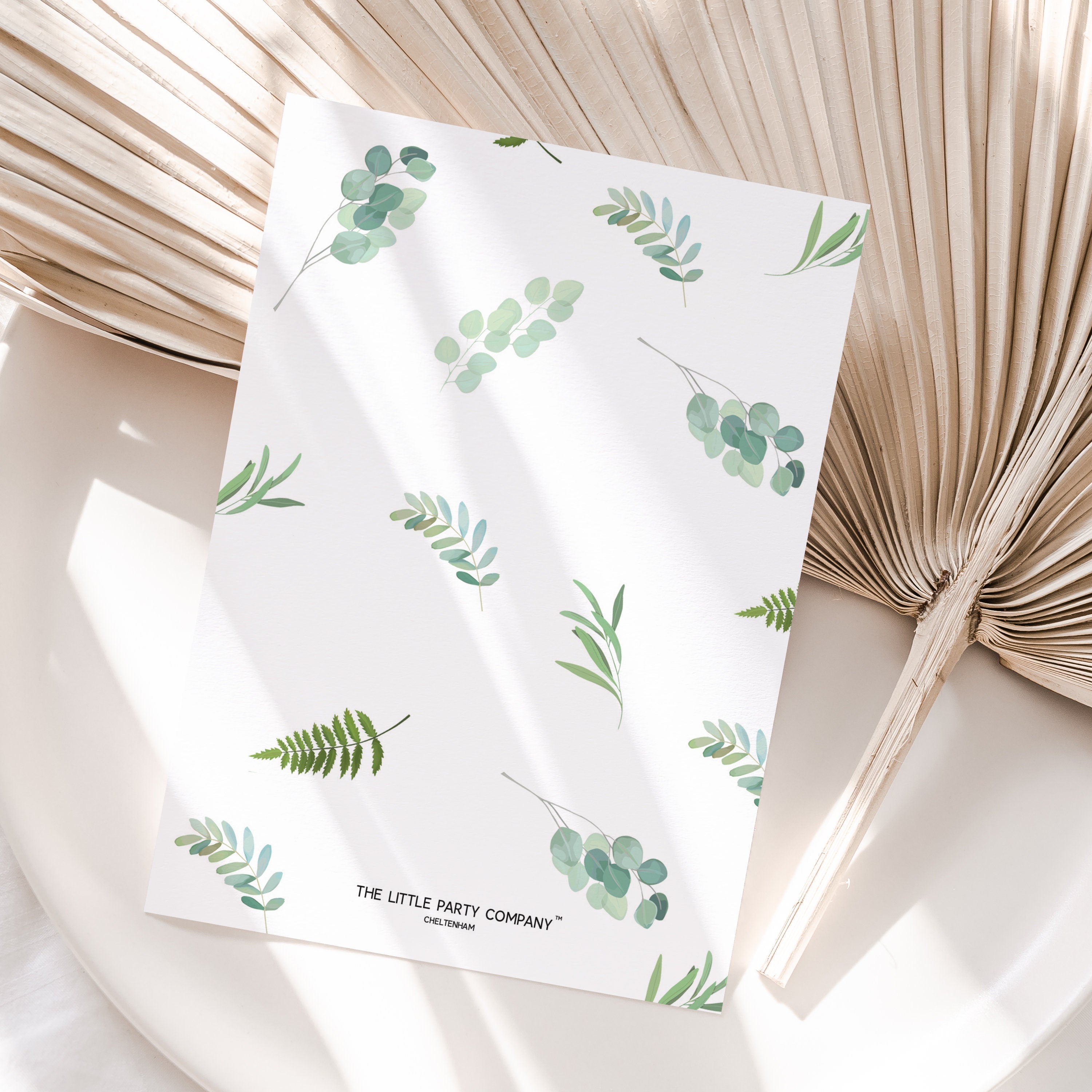 Botanical Baby Shower Prediction Cards, Party Game, Gender Neutral (x10)