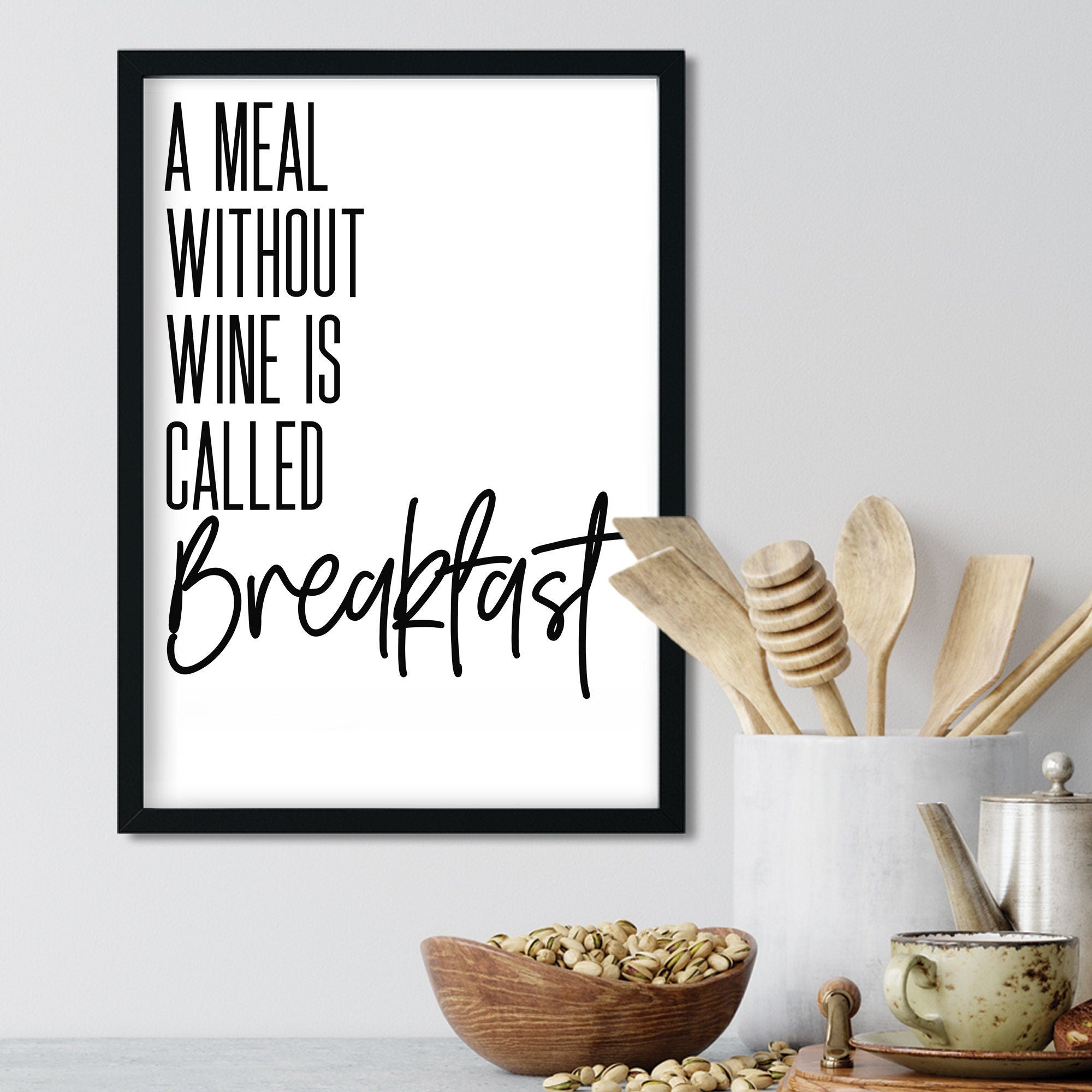 A Meal Without Wine Print