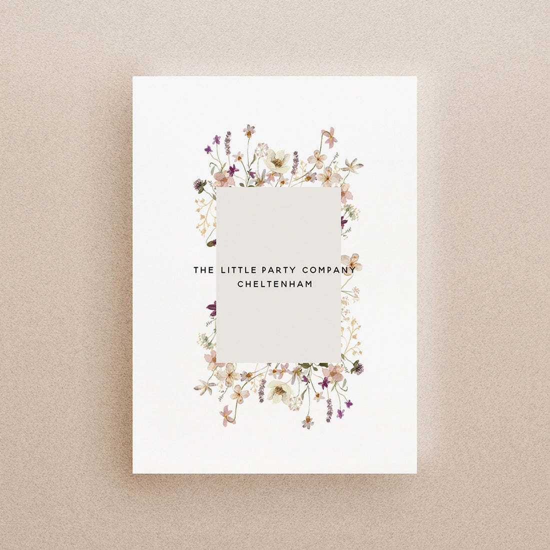 Wild Flower Design Baby Shower Baby Birth Prediction Cards