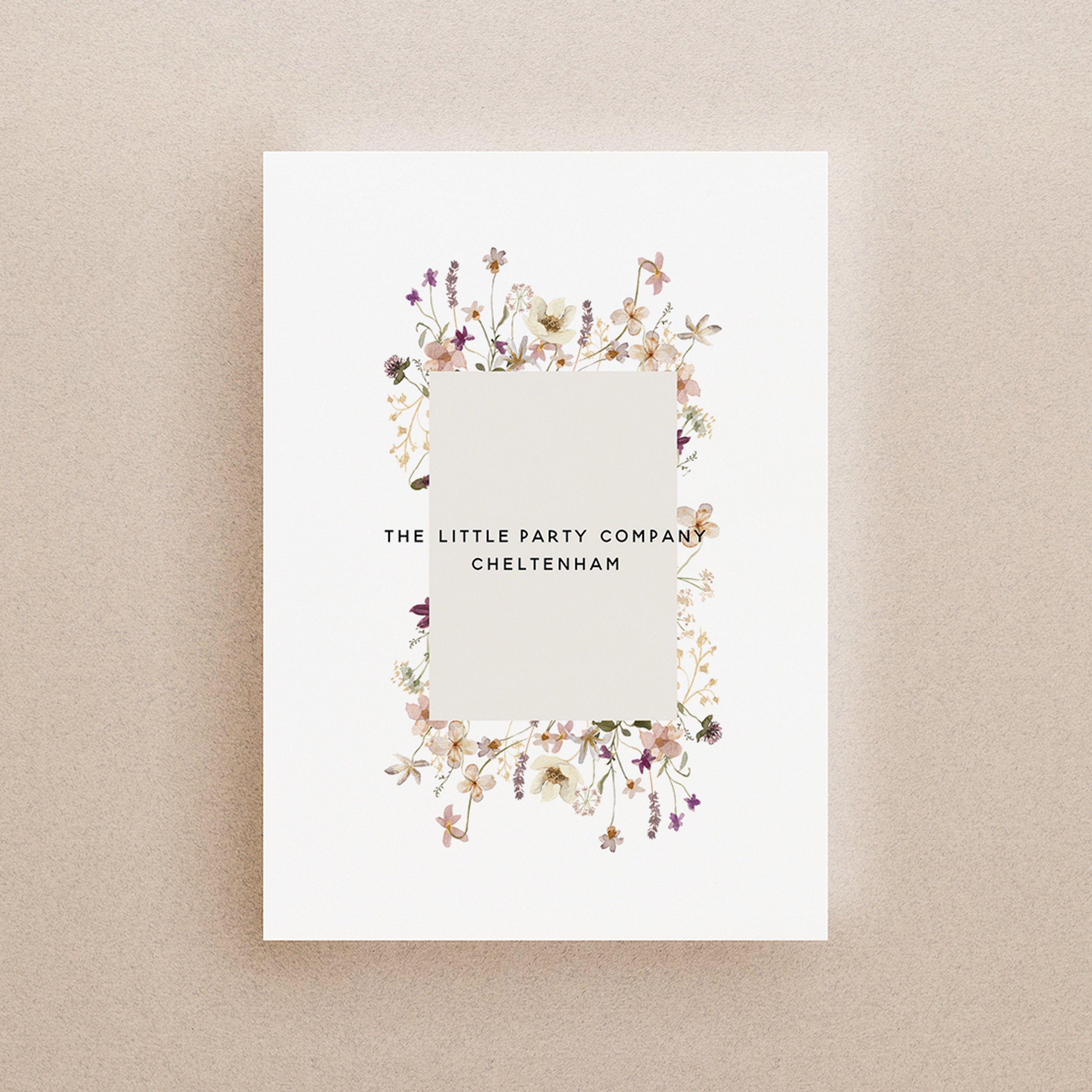 Wild Flower Design Baby Shower Baby Birth Prediction Cards
