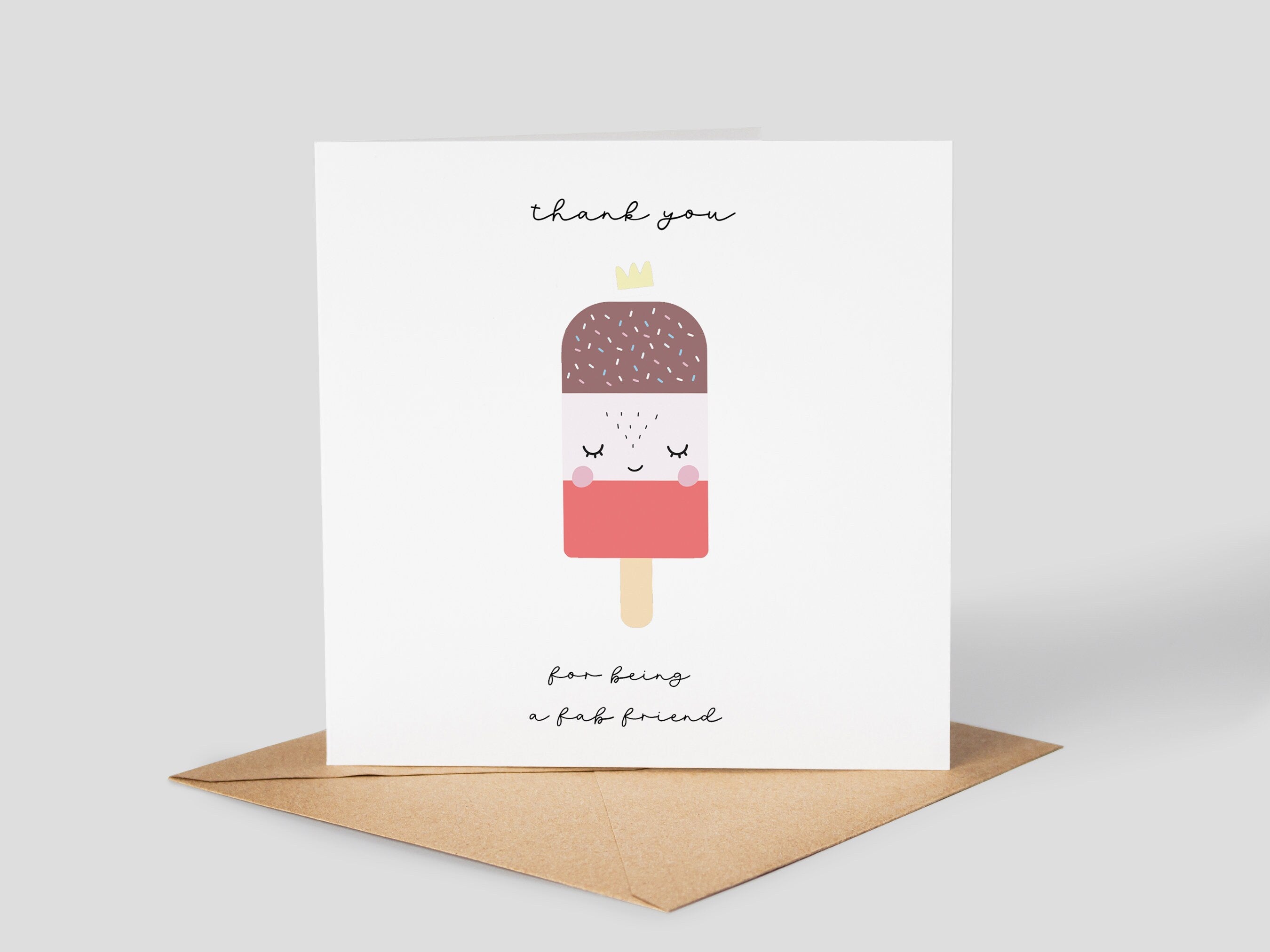 Thank You For Being A Fab Friend Card