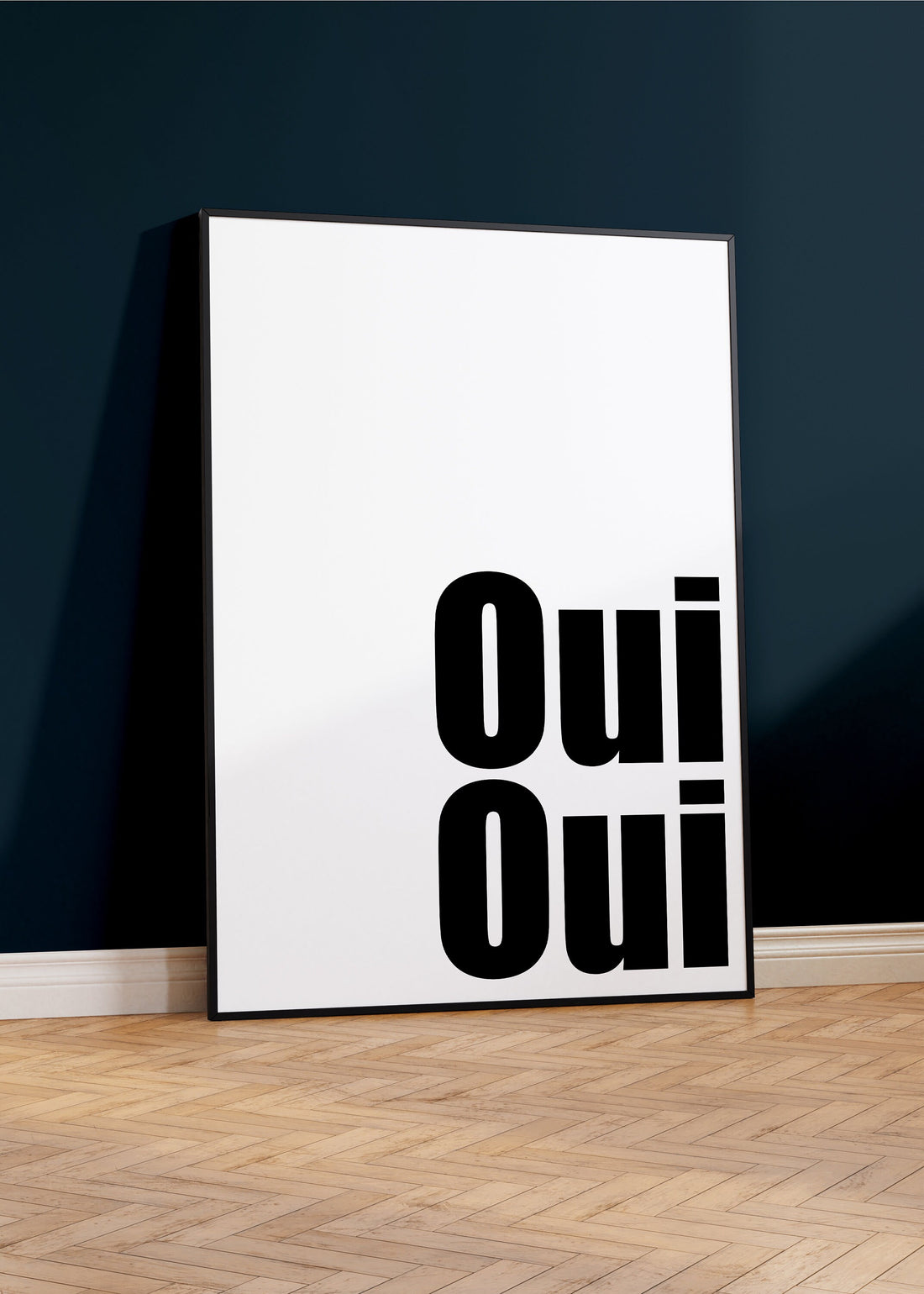 Oui Oui Minimal Art Print