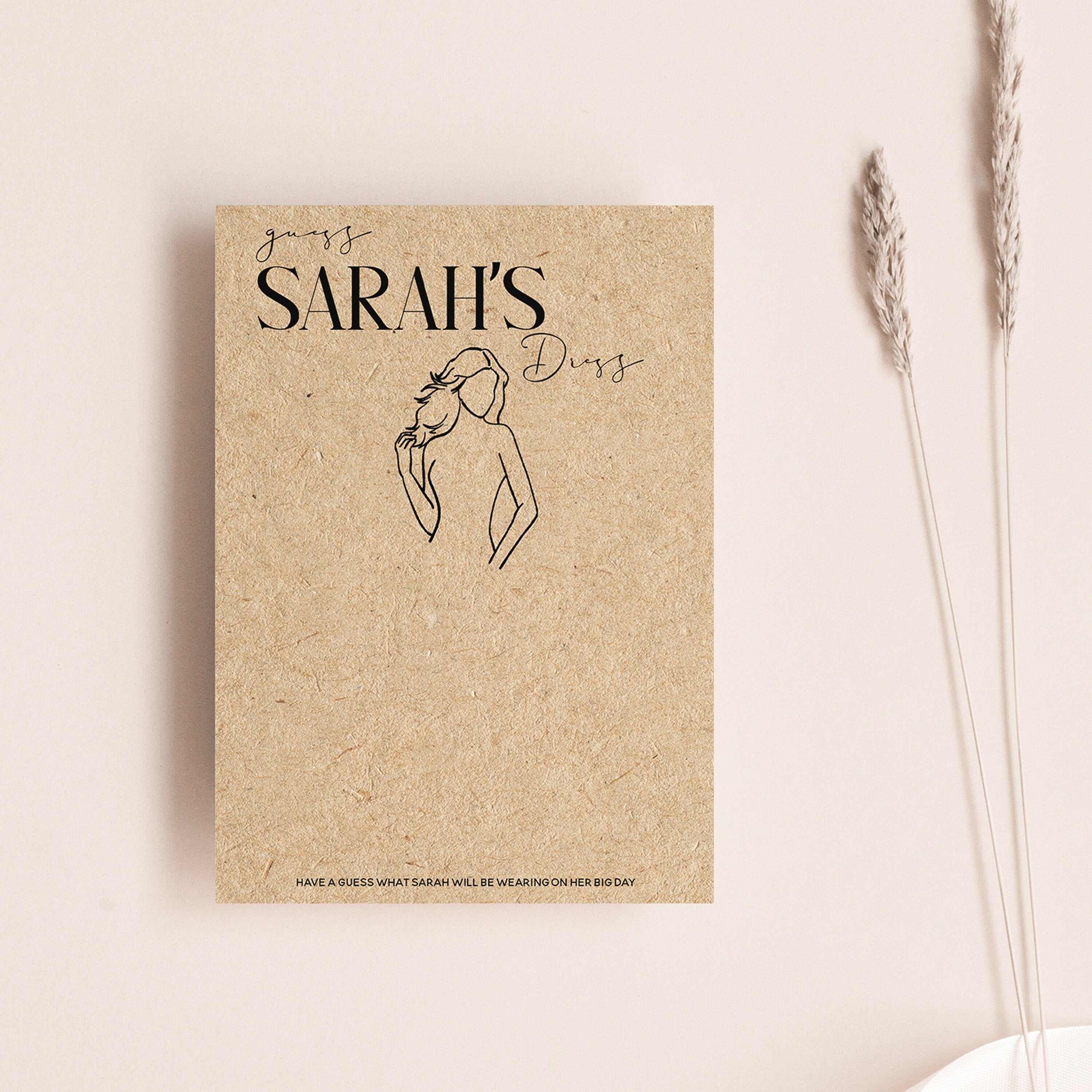 Guess The Dress Kraft Personalised Game