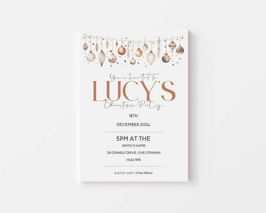 Personalised Christmas Invitations