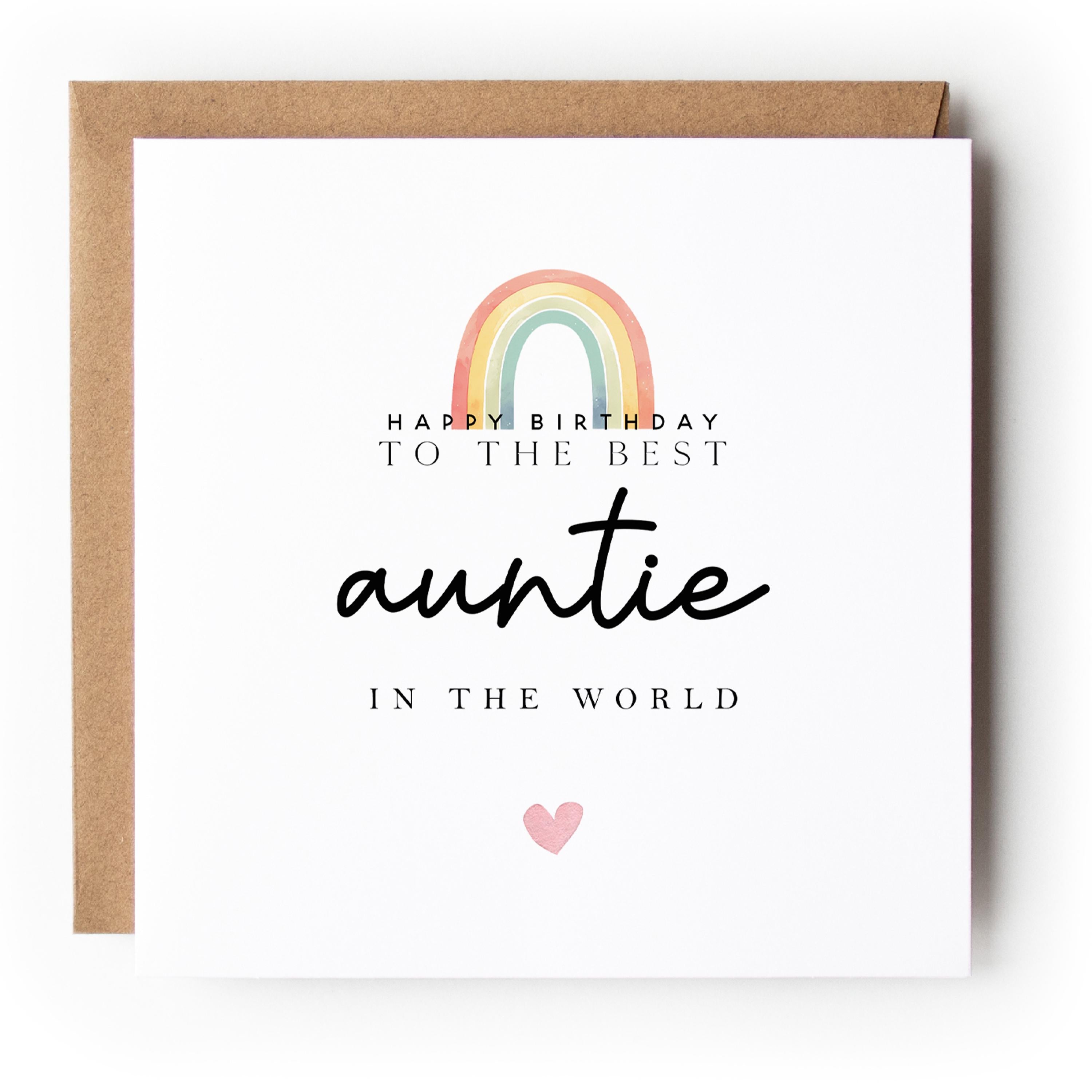 Personalised Auntie Card
