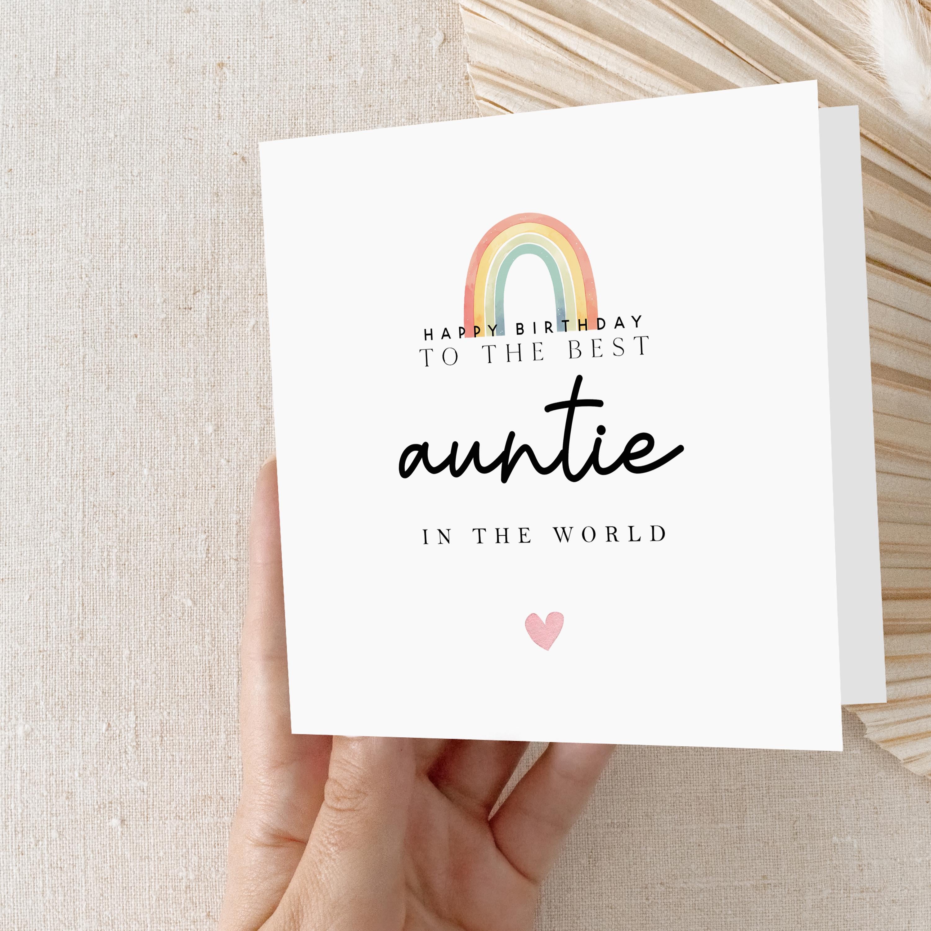 Personalised Auntie Card