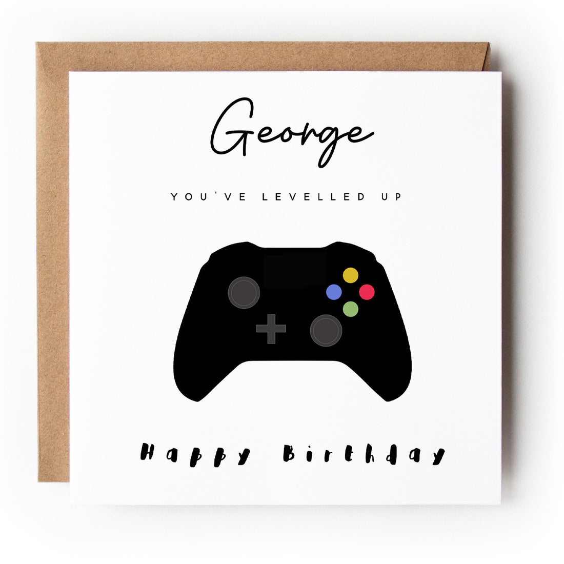 Personalised Gaming Birthday Card