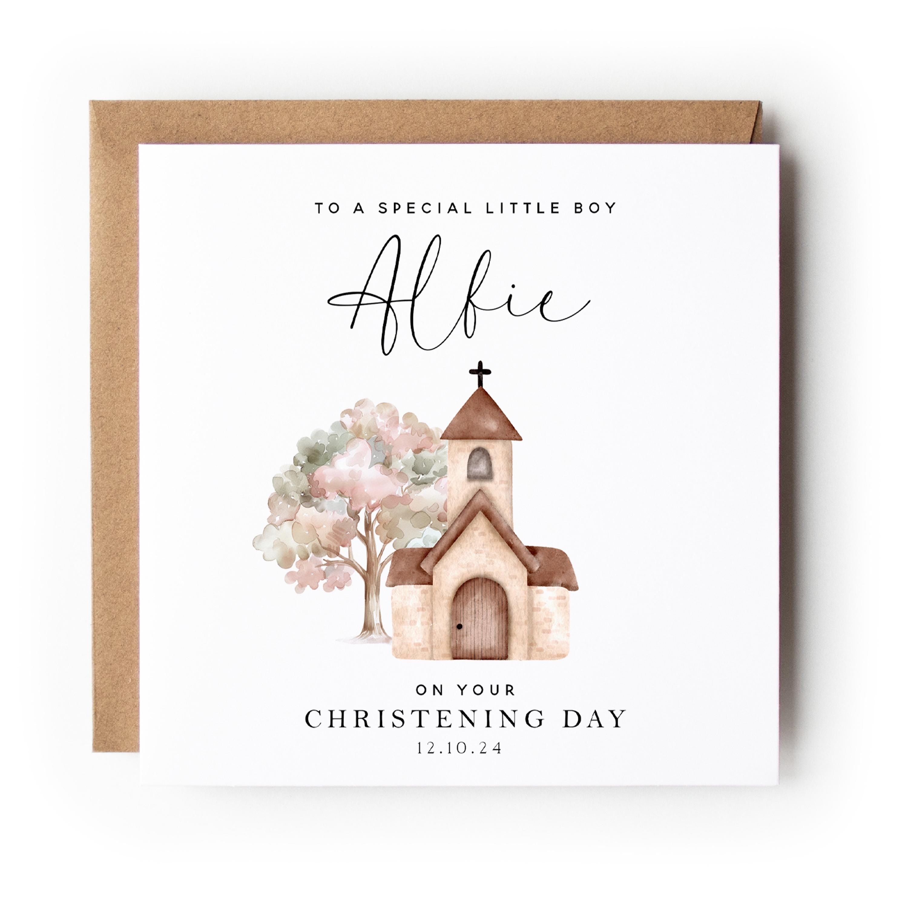 Personalised Christening Card