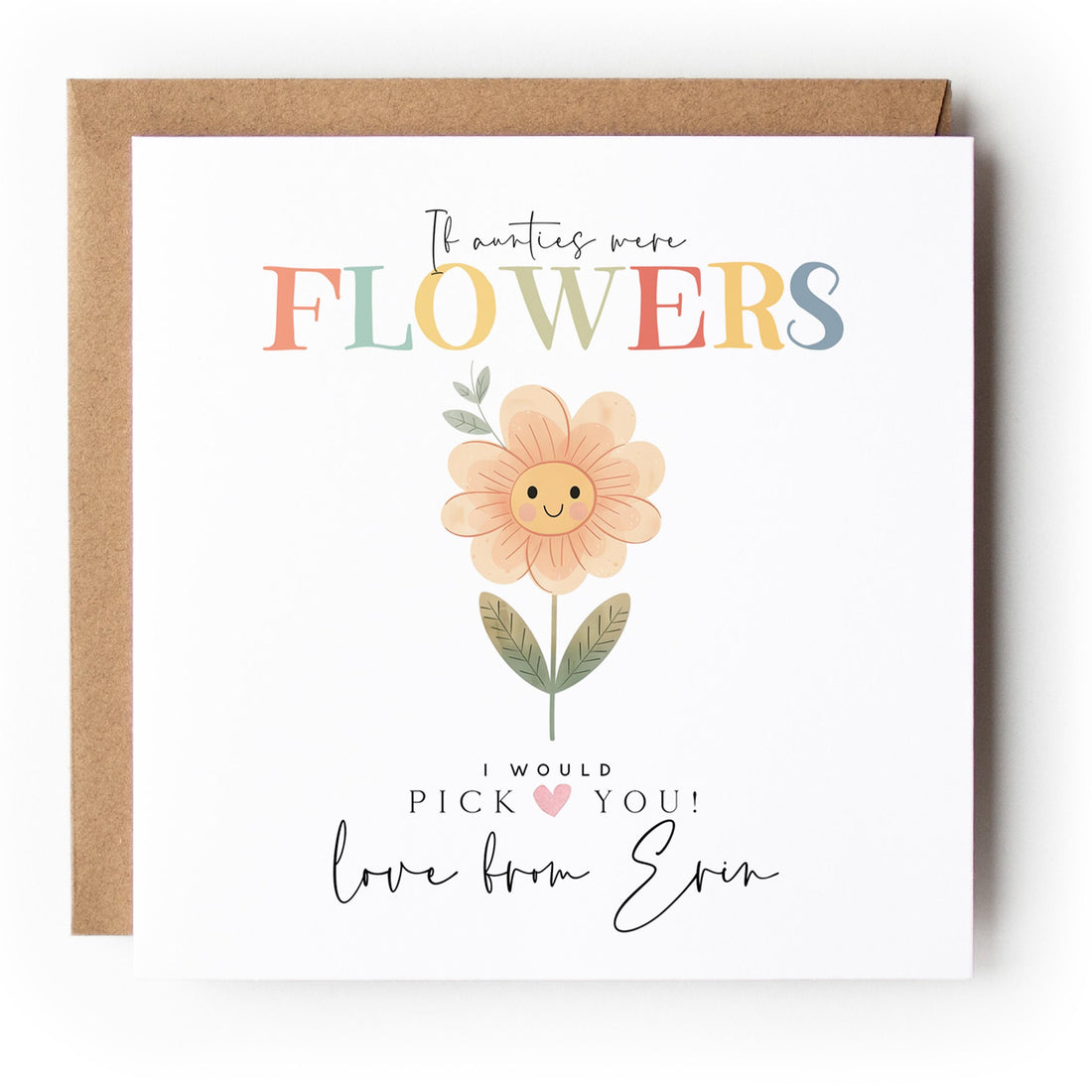 Personalised Auntie Card