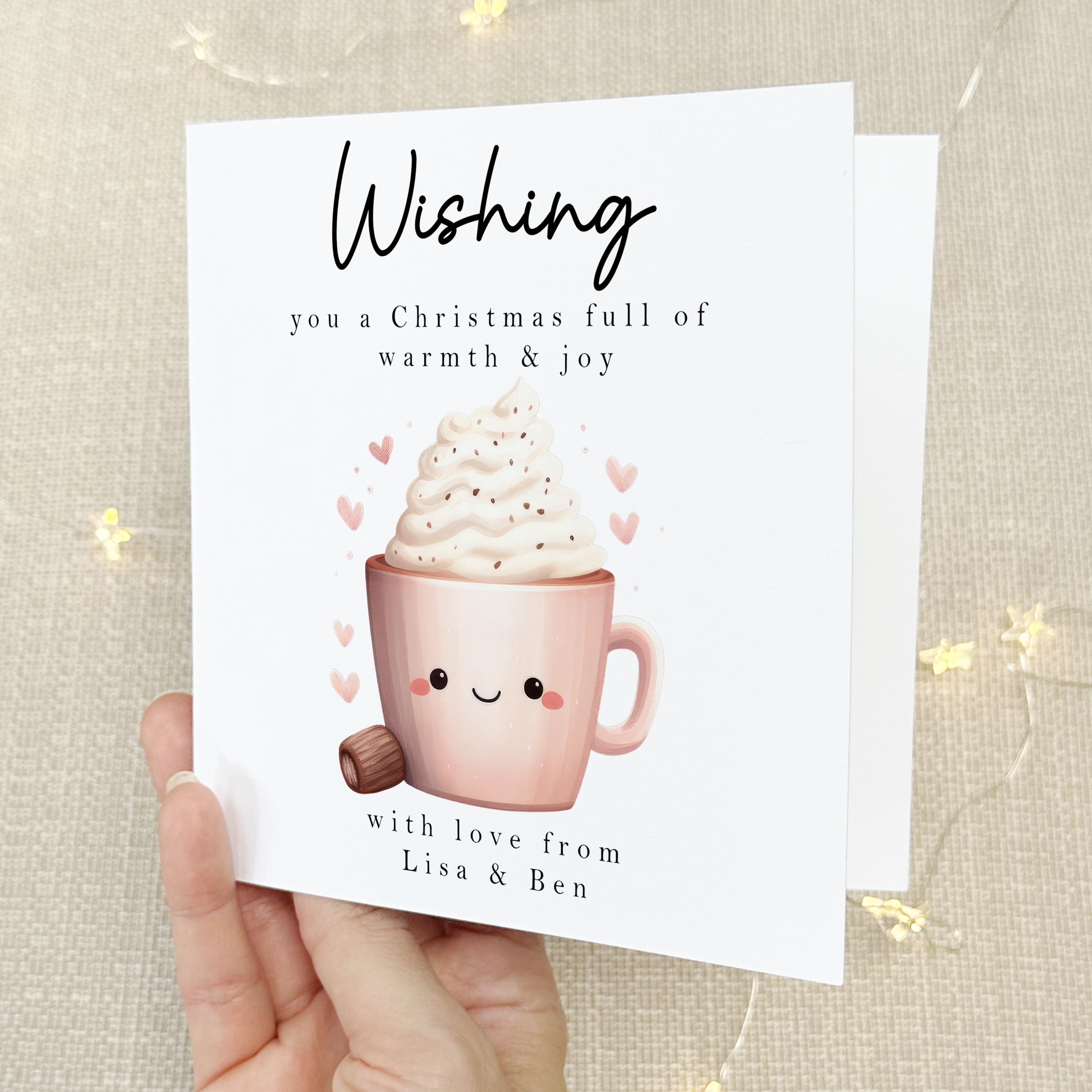 Personalised Hot Chocolate Christmas Card
