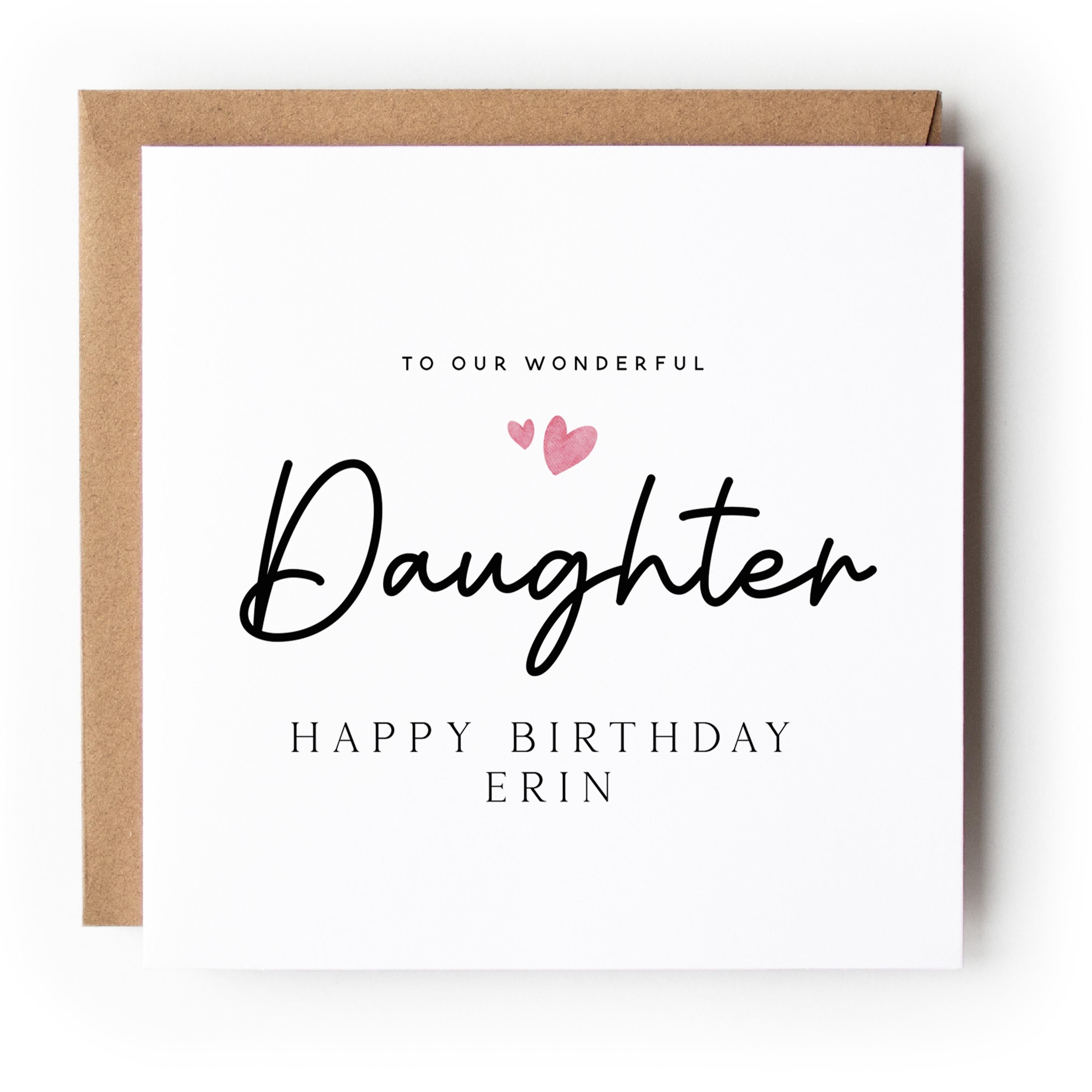 Personalised Daughter Birthday Card