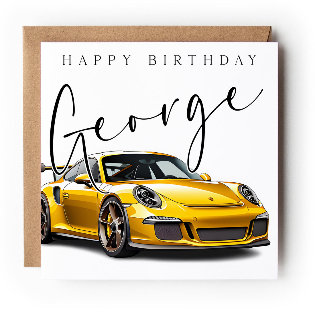Personalised Car Design Card