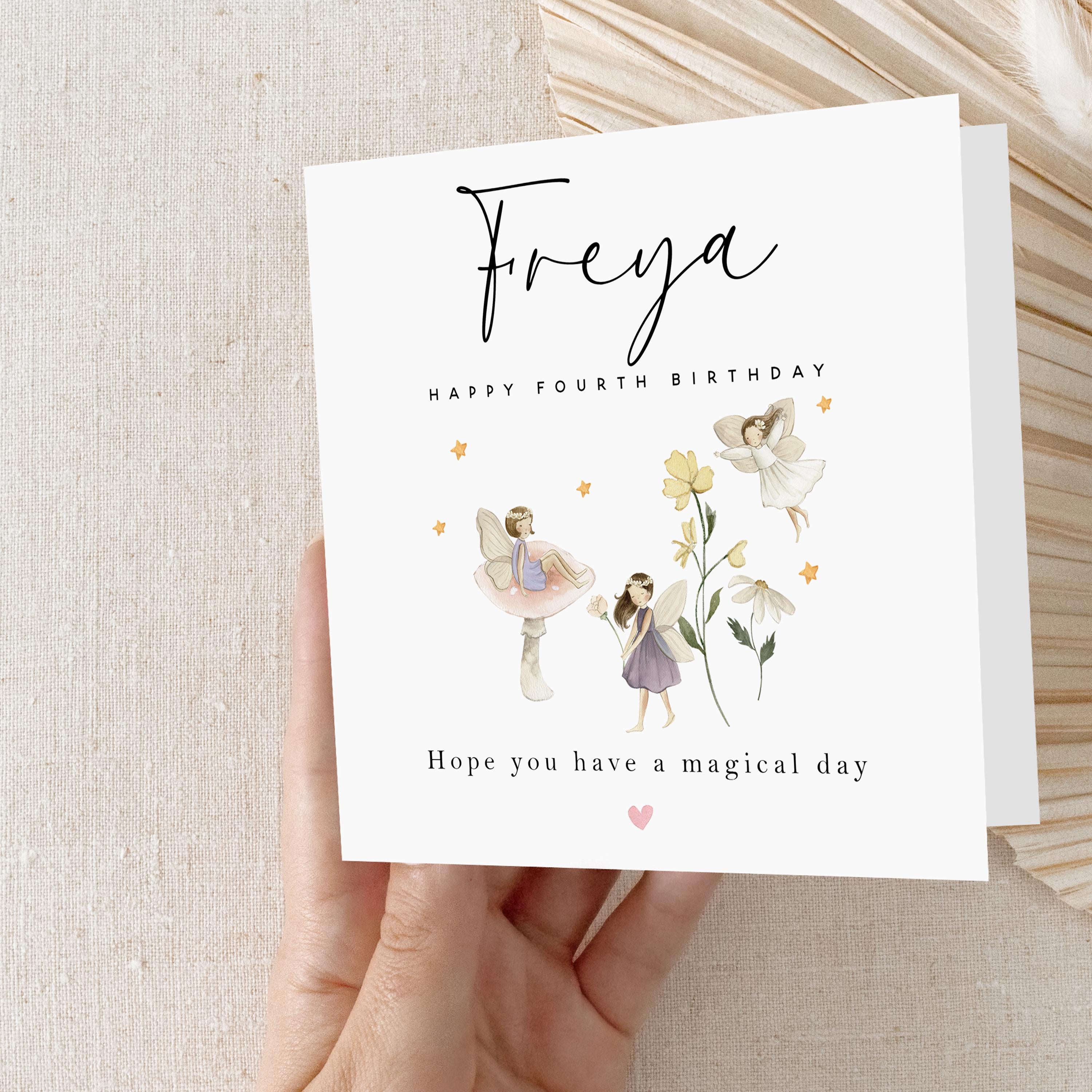 Personalised Fairy Princess Any Age Birthday Card
