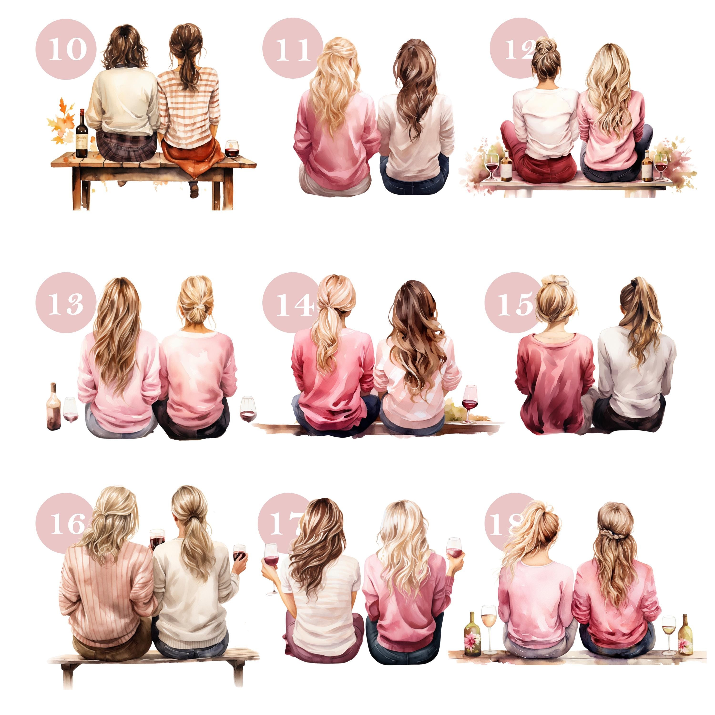 Personalised Bestie Card, Card For Best Friend, Happy Birthday Card For Bestie, Best Friend Birthday Gift, For Her, Kraft Envelope Included