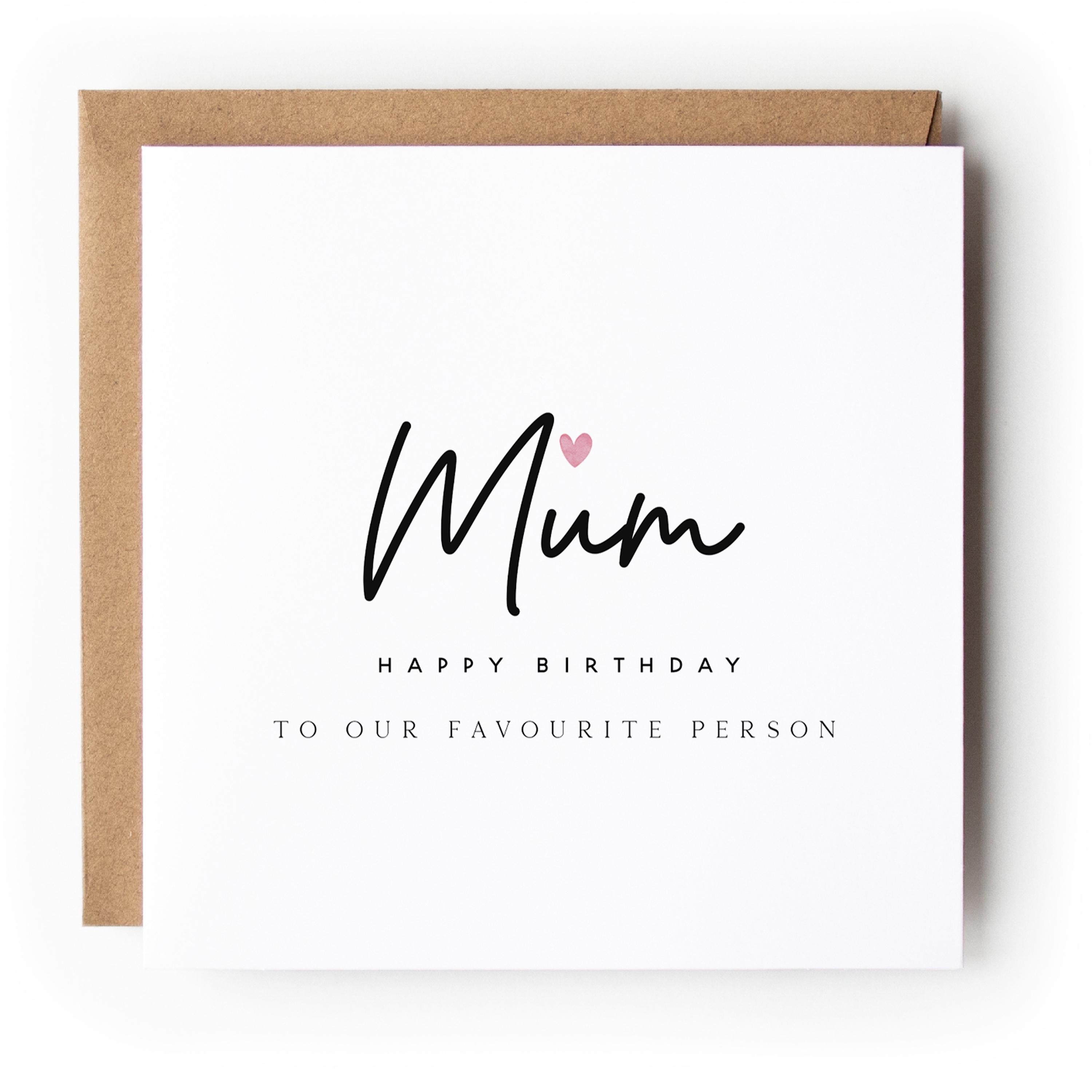 Birthday Card For Mum
