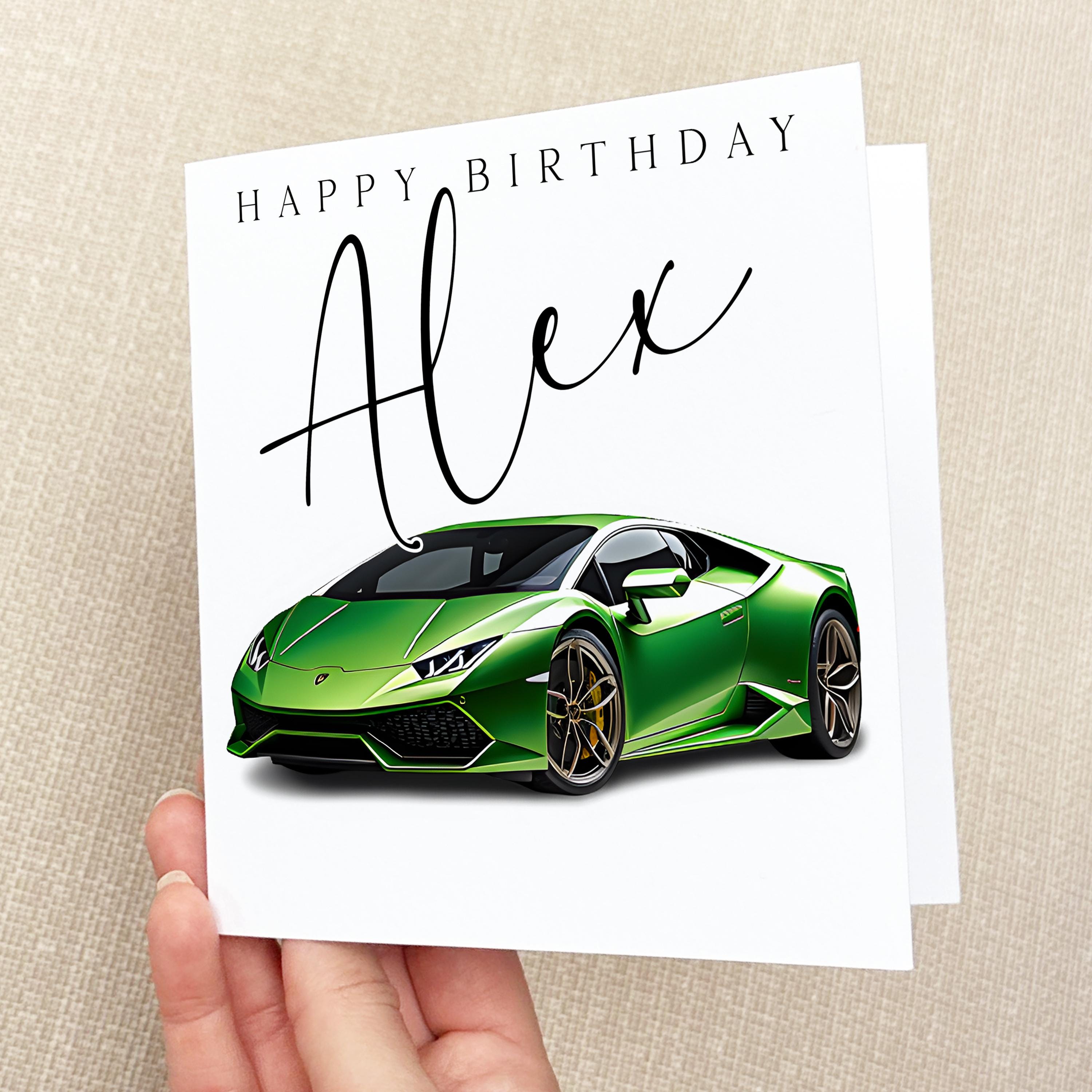 Personalised Car Birthday Card