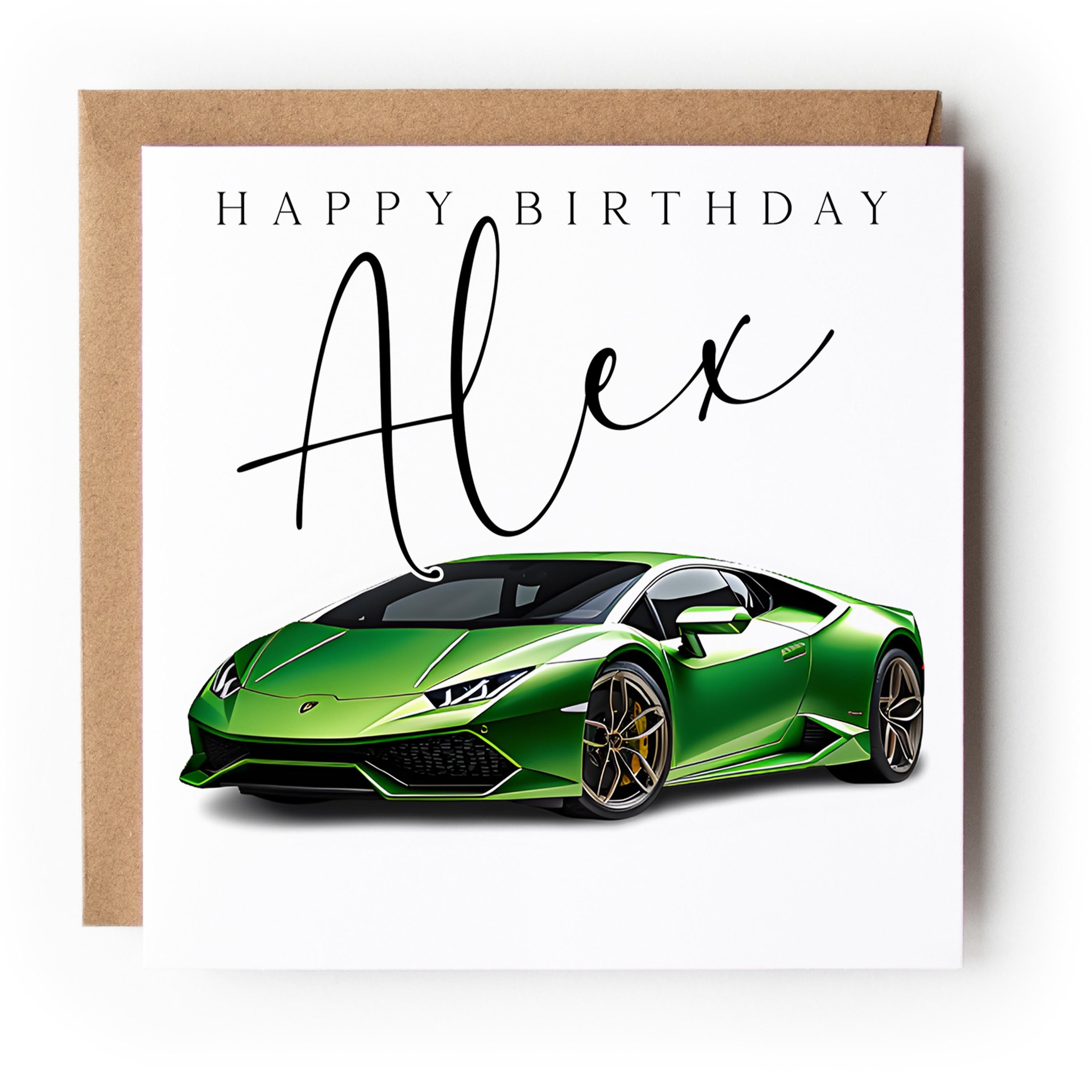 Personalised Car Birthday Card