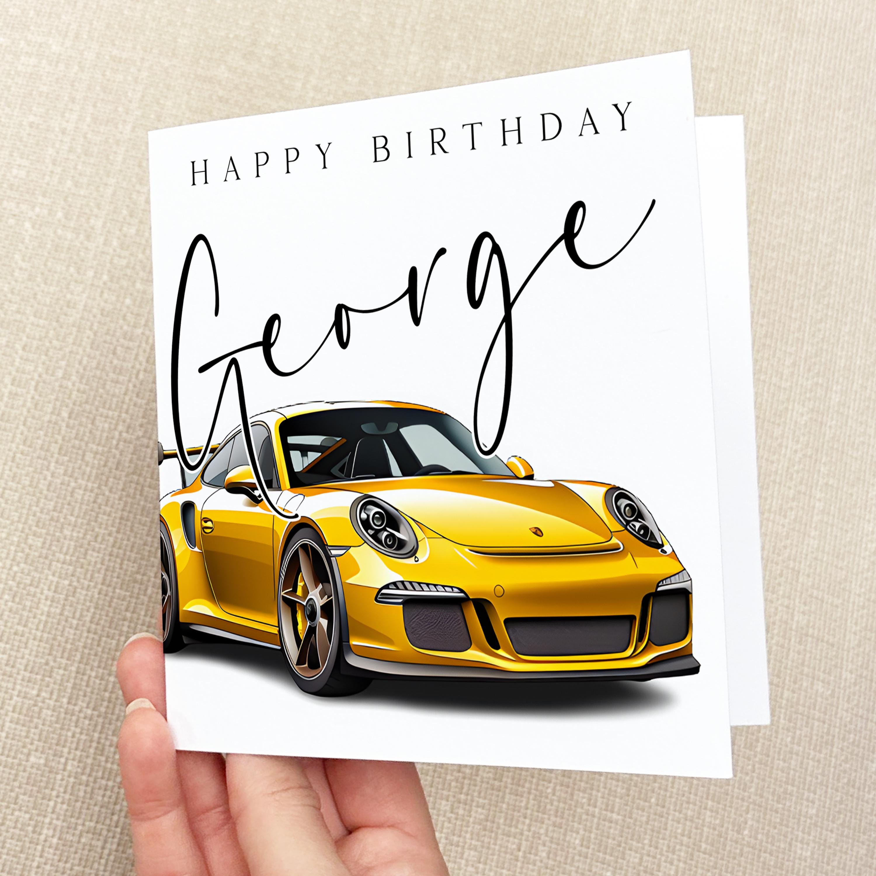 Personalised Car Design Card