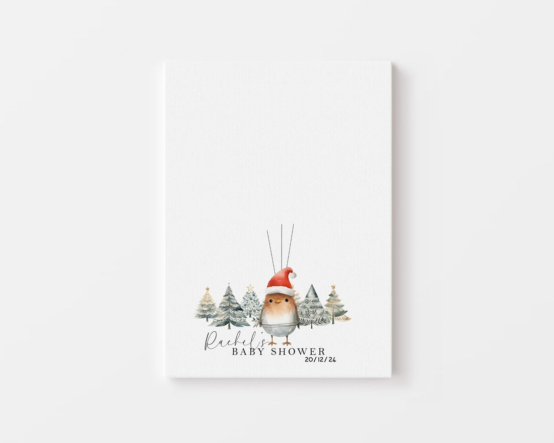 Baby Shower Fingerprint Tree A4