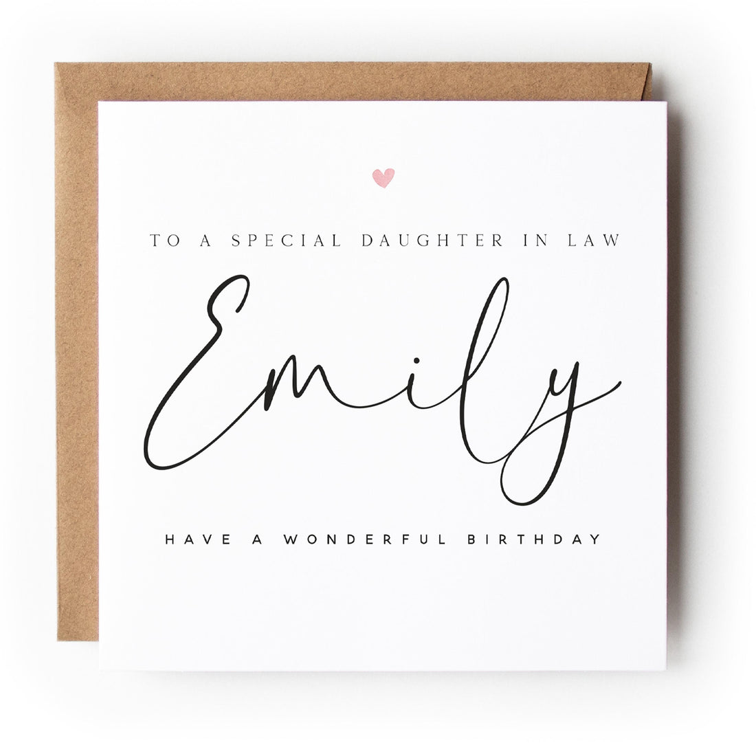 Personalised Birthday Card For Daughter In Law