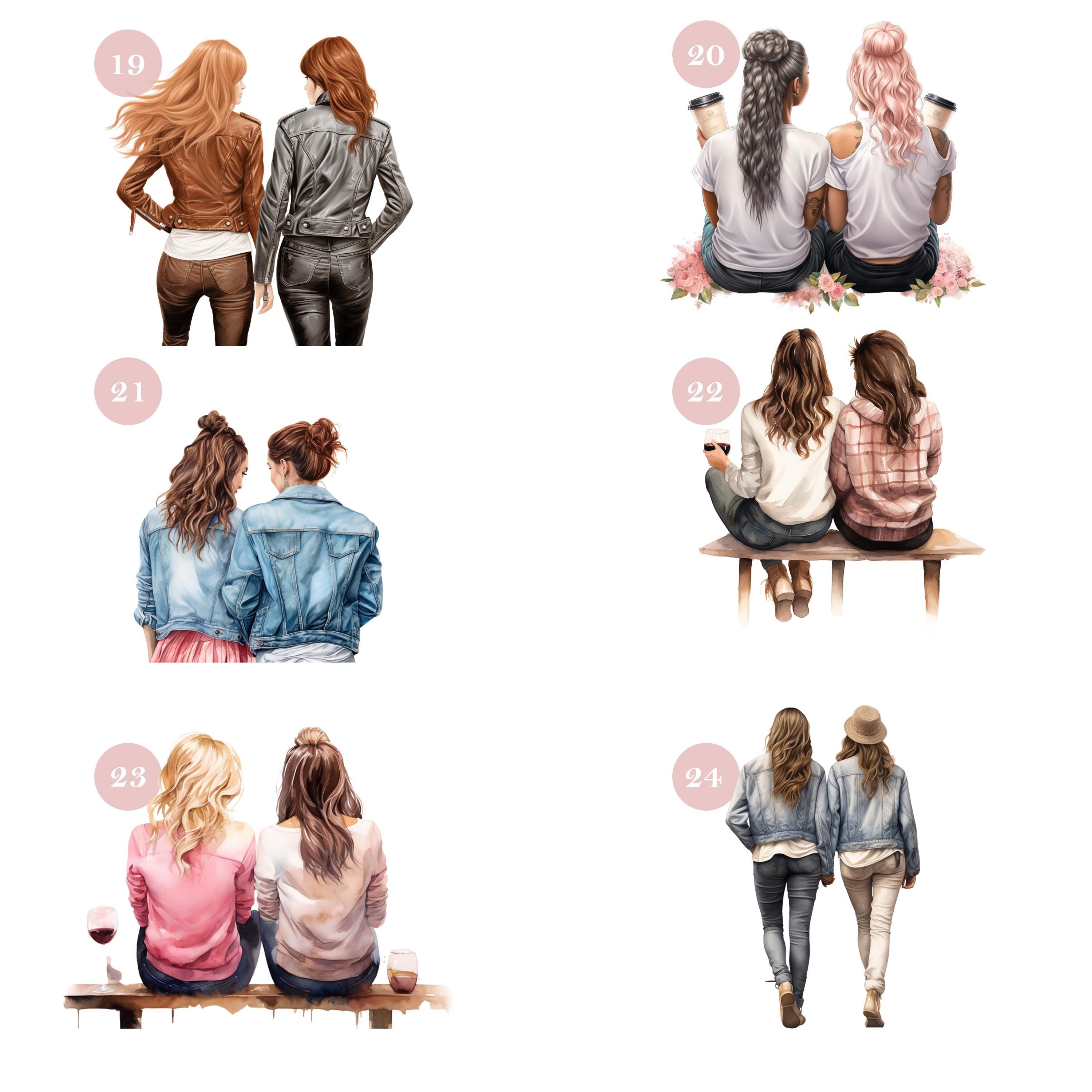 Personalised Bestie Card, Card For Best Friend, Happy Birthday Card For Bestie, Best Friend Birthday Gift, For Her, Kraft Envelope Included