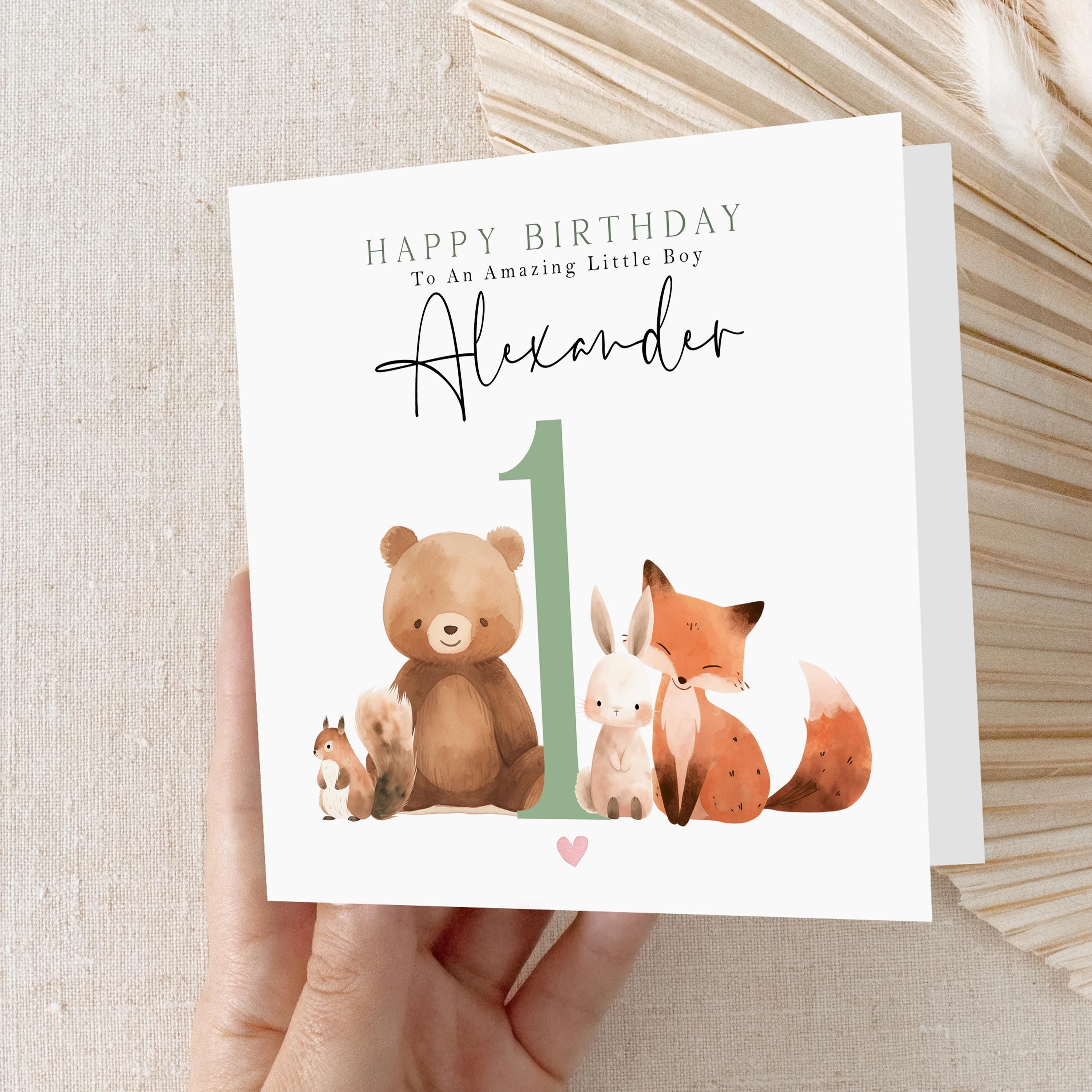Personalised 1st Birthday Card, Children&