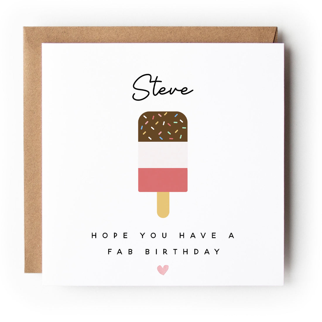 Birthday Card Fab Birthday-Happy Birthday Card-Card For Boyfriend, Girlfriend, Wife, Husband, Friend Card-Pun Card-6 x 6 inch-Kraft Card