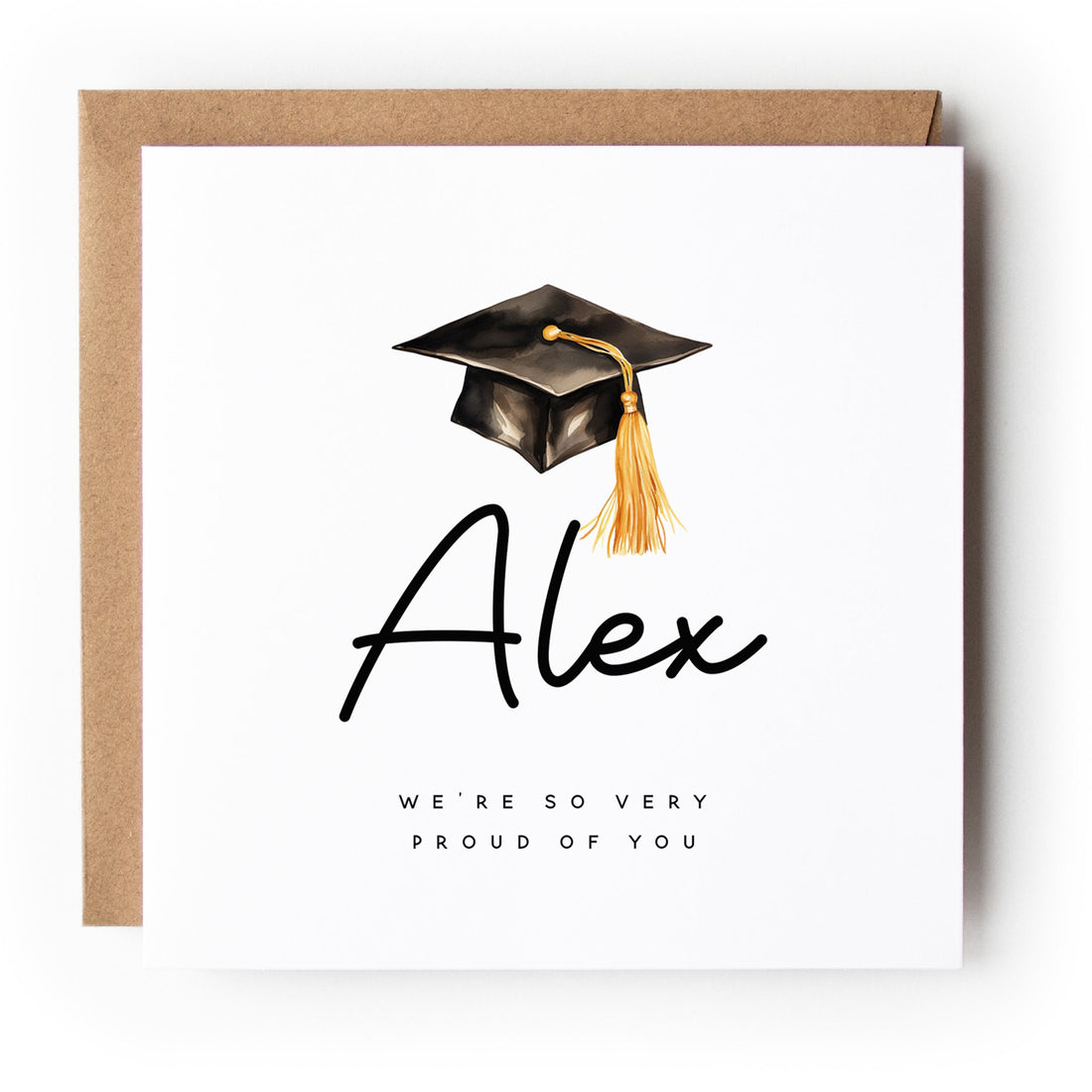 Graduation Card-Personalised Card-Graduated Celebration Card-Well Done-Card For Graduation Day-Card For Son, Daughter, Graduation Gift