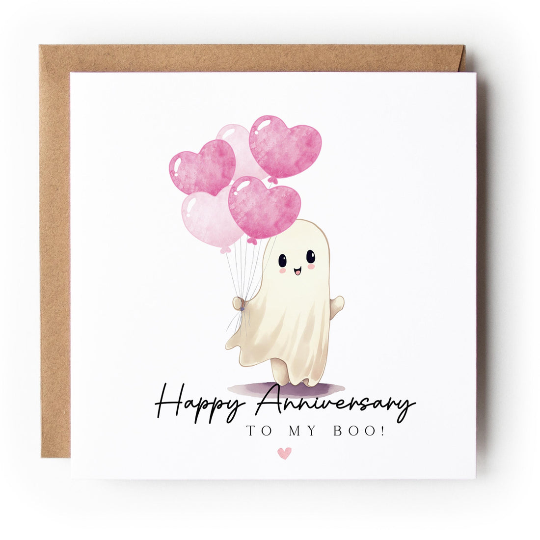 Anniversary Card To My Boo, Card For Wife Husband, Card For Girlfriend Boyfriend, Love Card, You and Me, Kraft Envelope