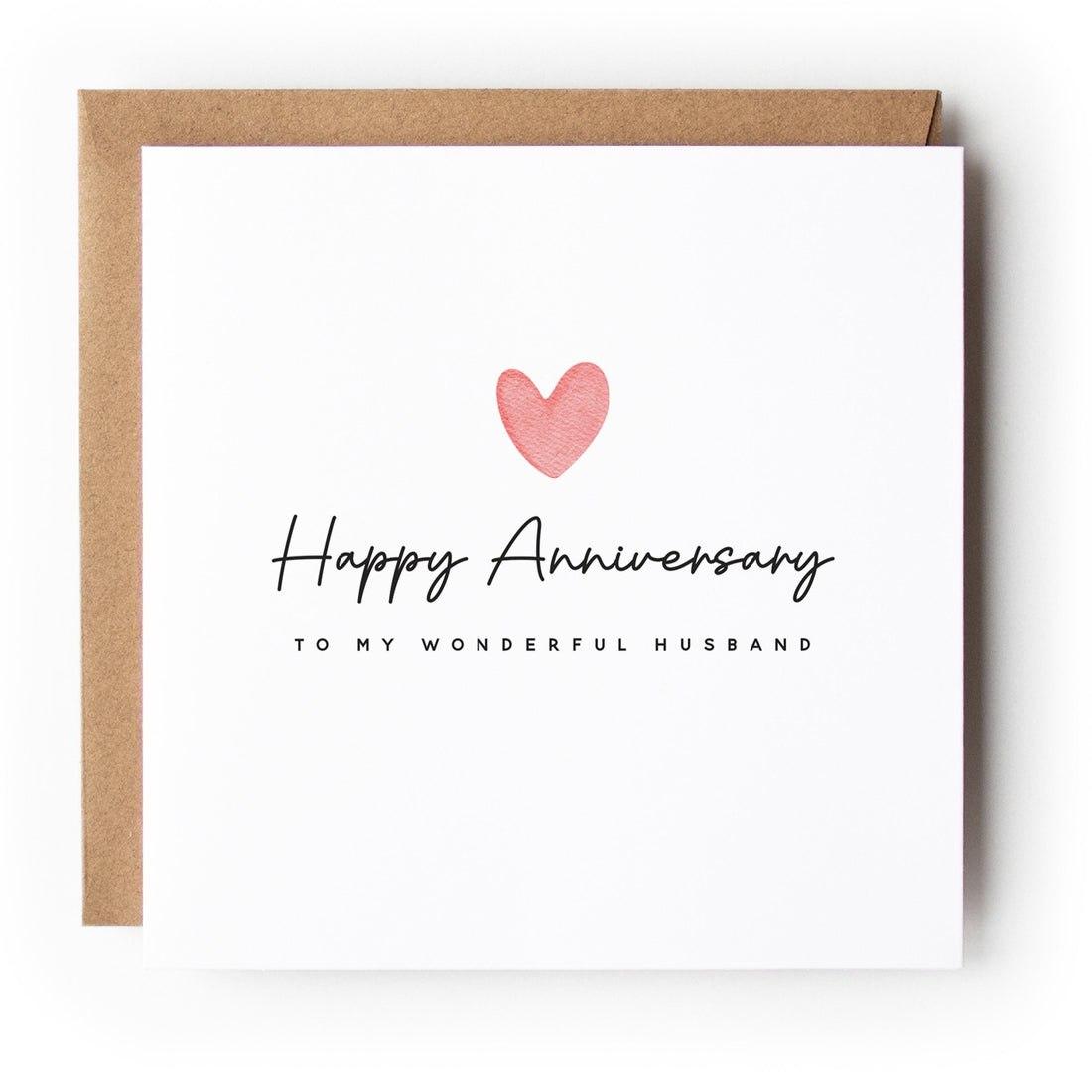 Anniversary Card Wonderful Husband Card-Wedding Anniversary-Anniversary Card For Husband-Anniversary Card For Wife-Happy Anniversary-Minimal