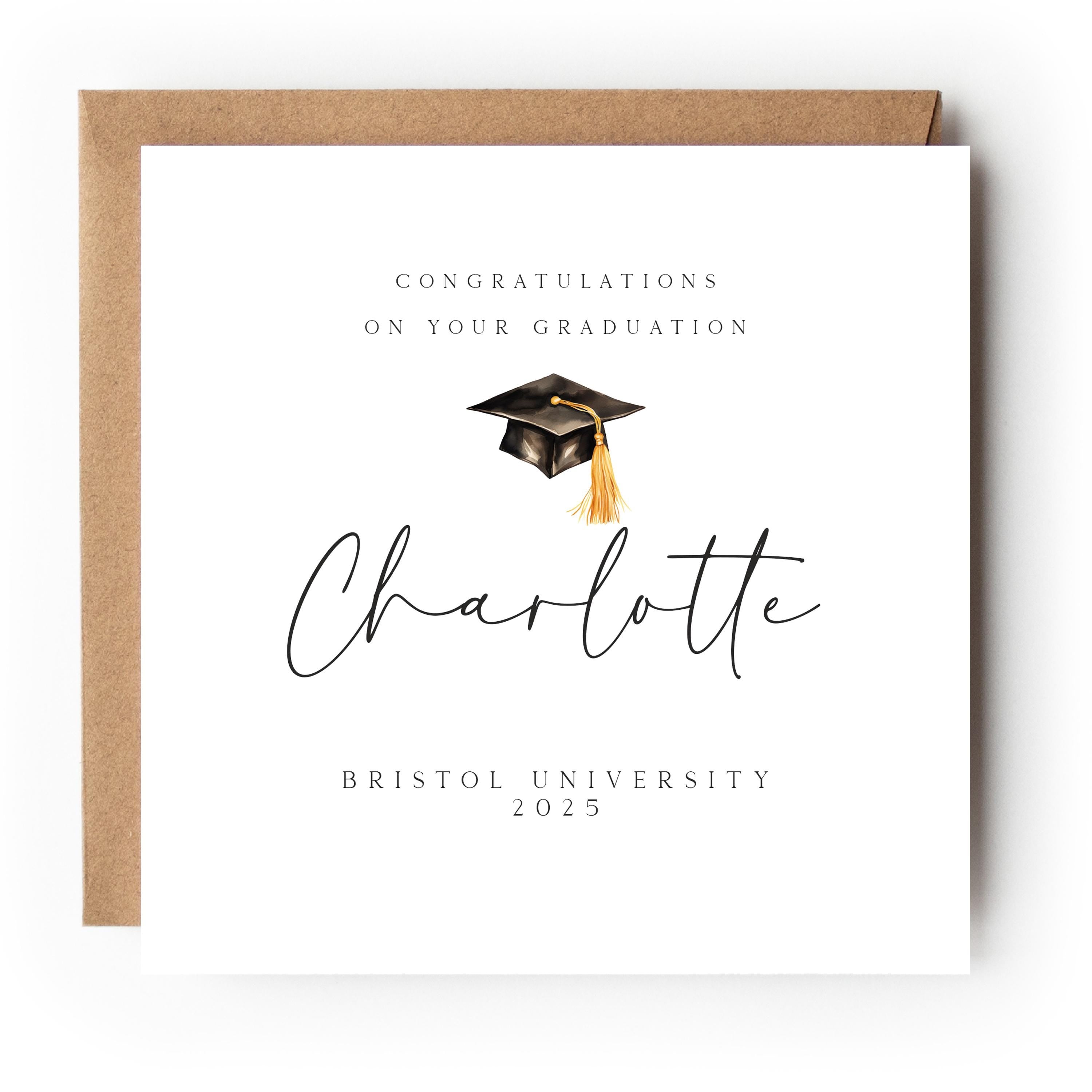 Graduation Card-Personalised Card-Graduated Celebration Card-Well Done-Card For Graduation Day-Card For Son, Daughter, Graduation Gift 4