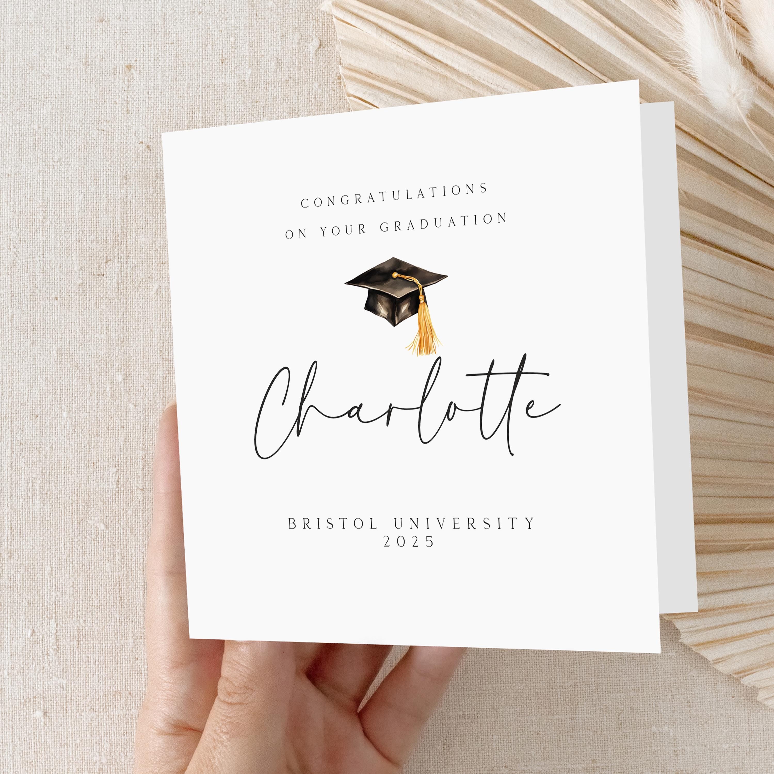 Graduation Card-Personalised Card-Graduated Celebration Card-Well Done-Card For Graduation Day-Card For Son, Daughter, Graduation Gift 4