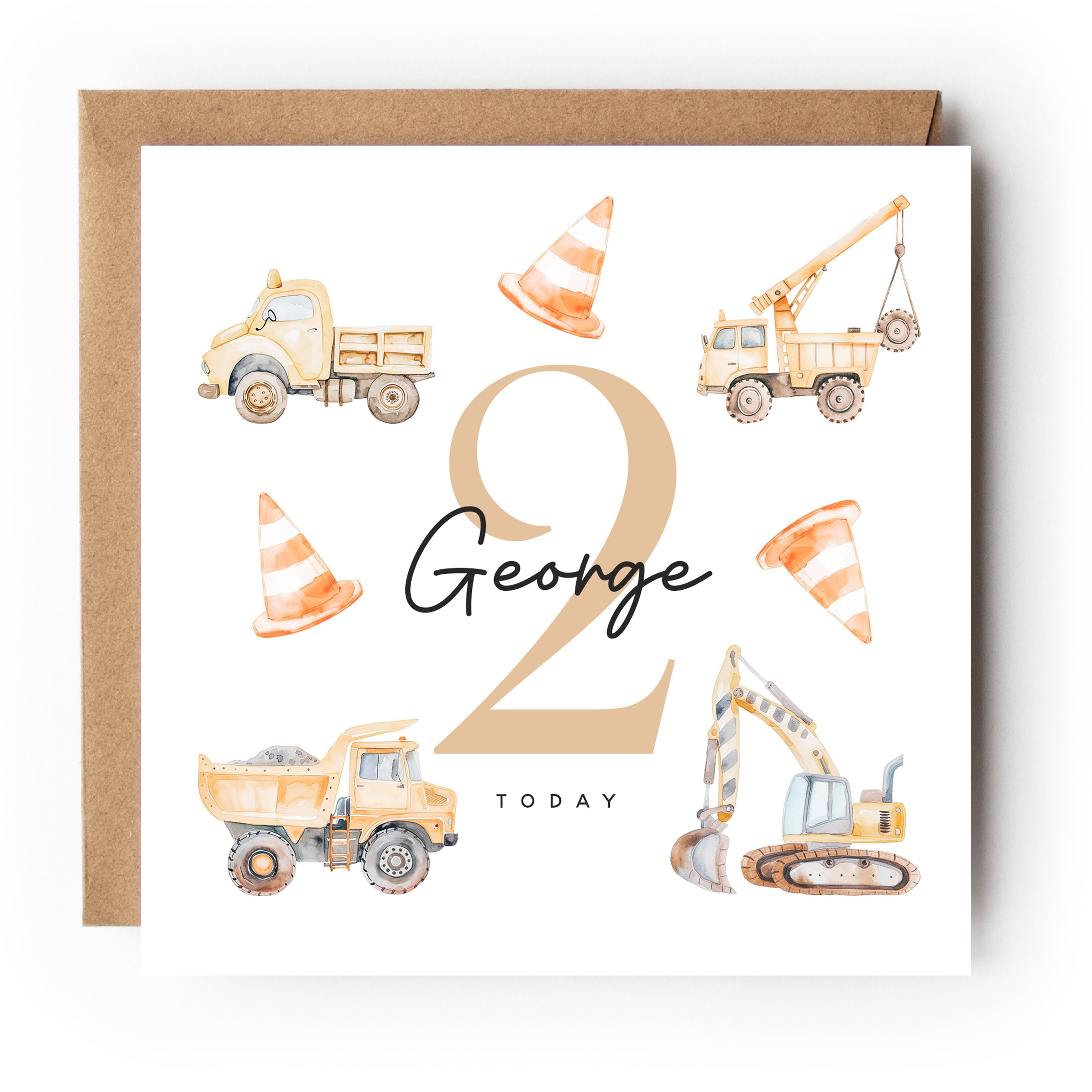 Personalised 2nd Birthday Card, Children&