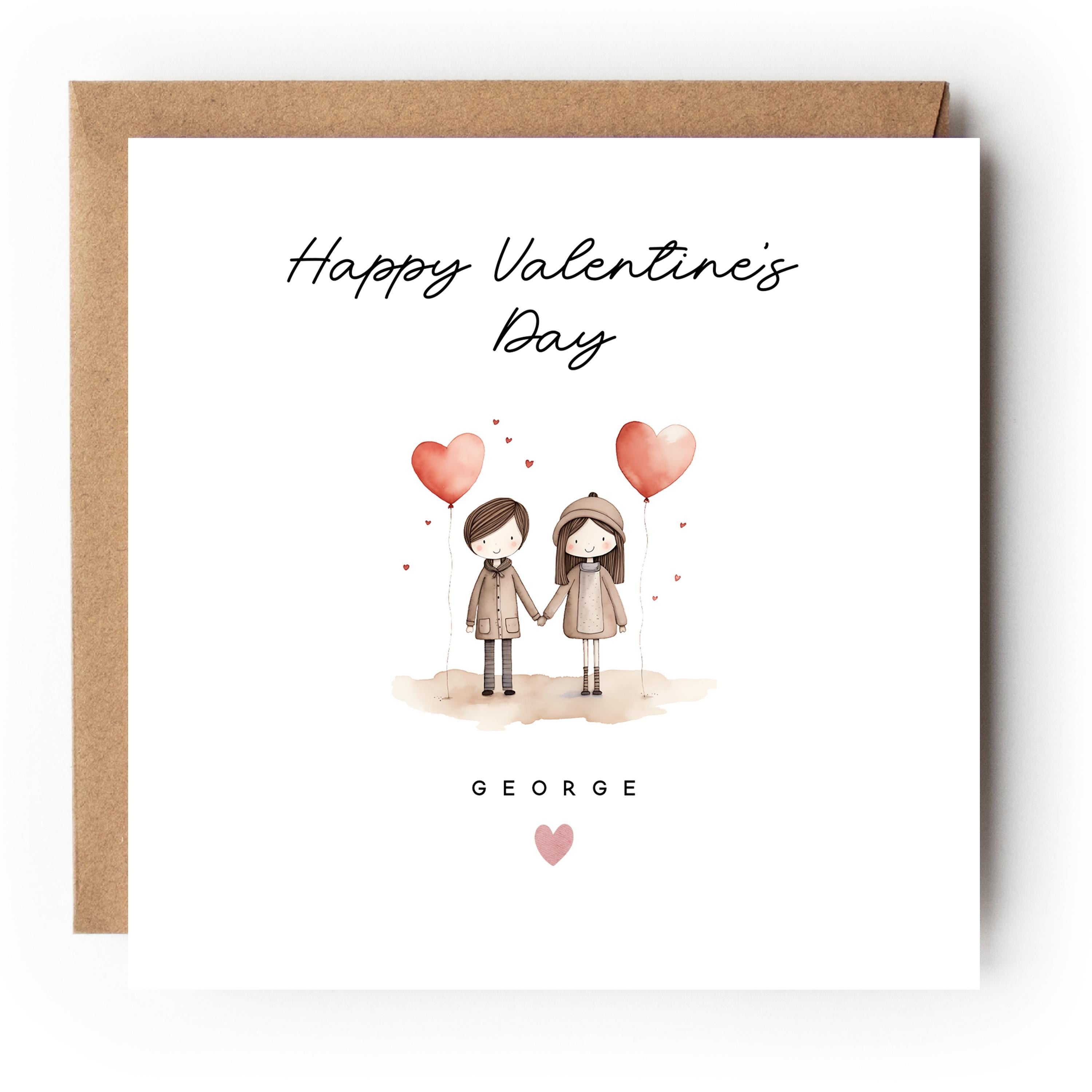 Valentines Card, Personalised Valentine&