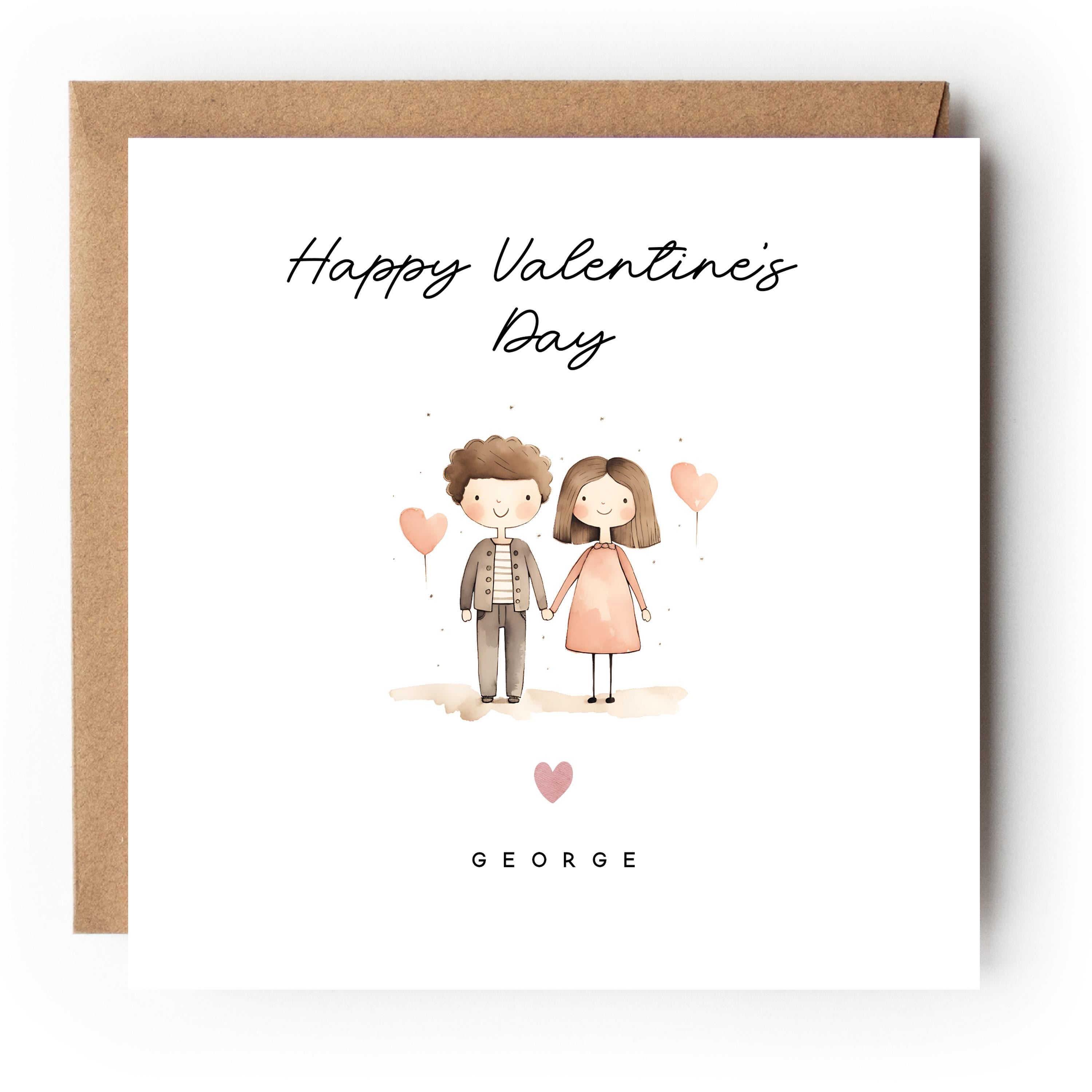 Valentines Card, Personalised Valentine&