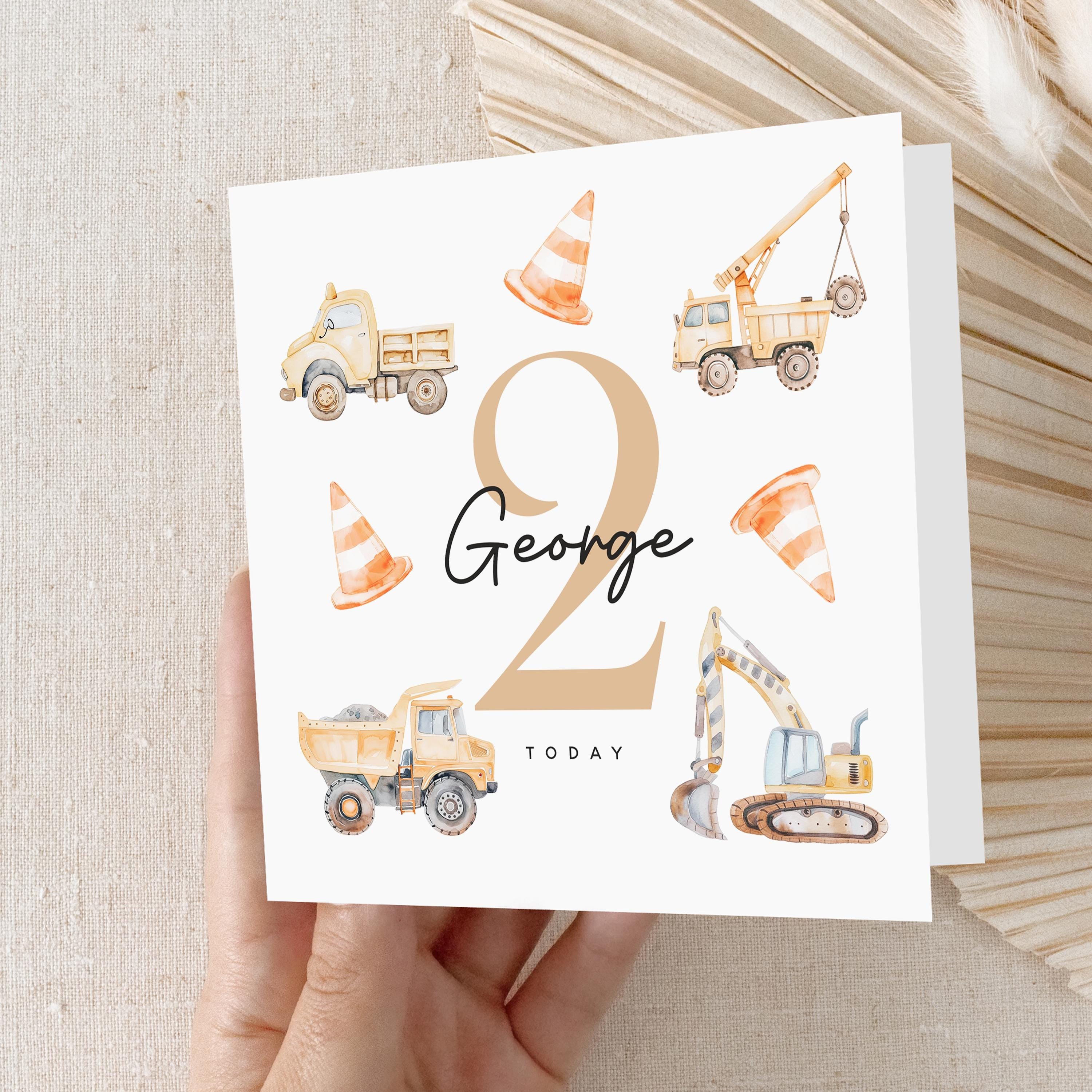 Personalised 2nd Birthday Card, Children&