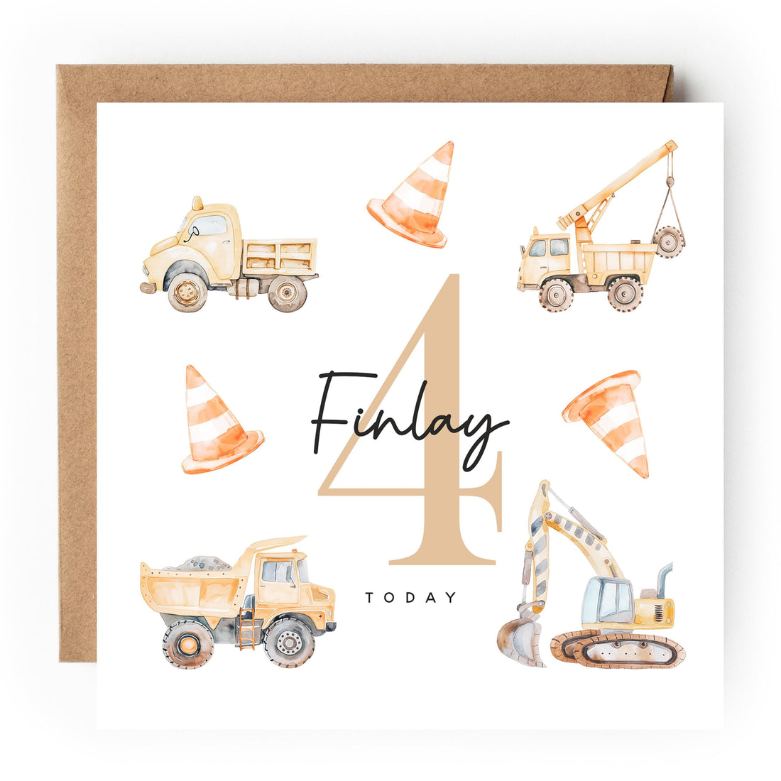 4th Birthday Card, Personalised Children&