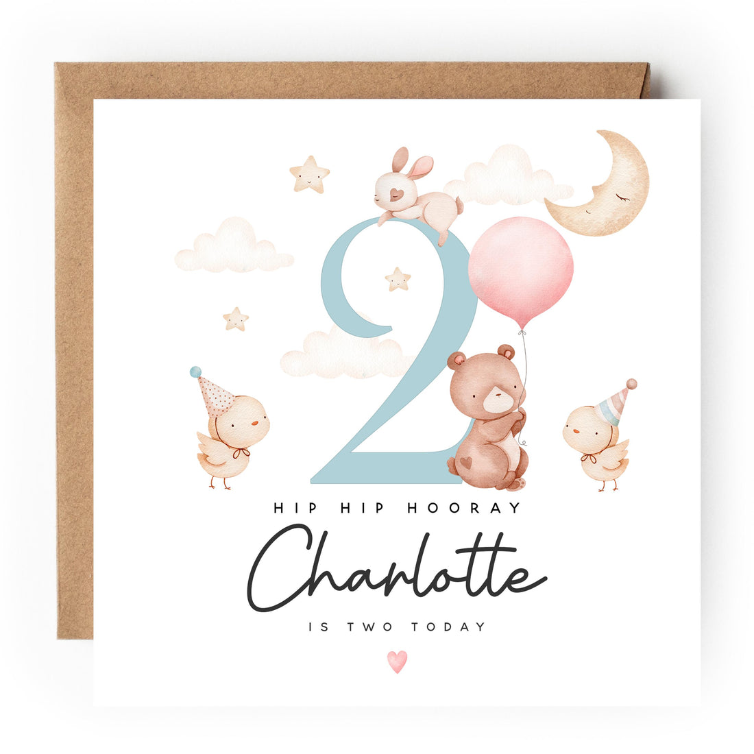 2nd Birthday Card, Children&