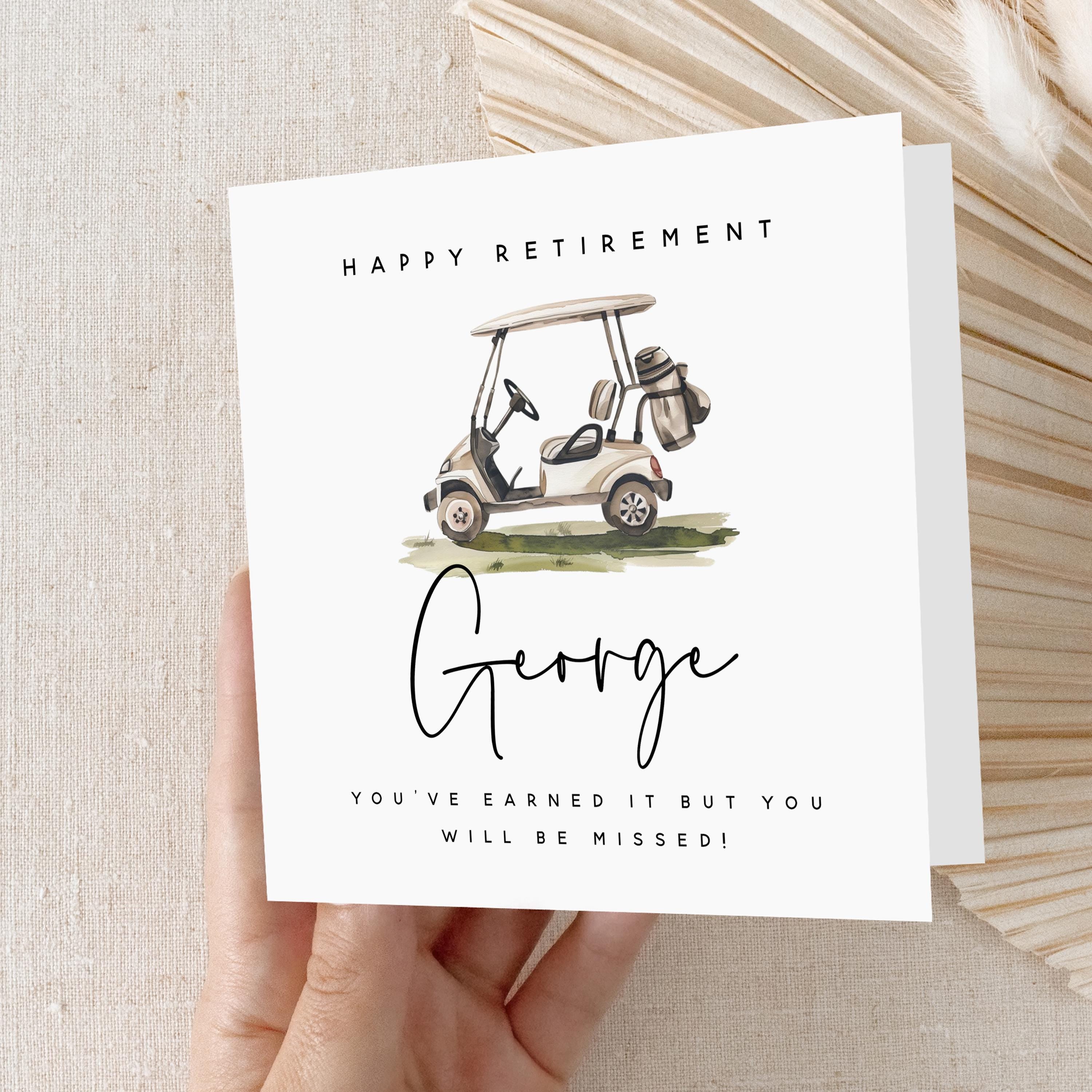 Retirement Card Personalised, Happy Retirement, Retirement Gift, Work Leaving Card, Sorry You&