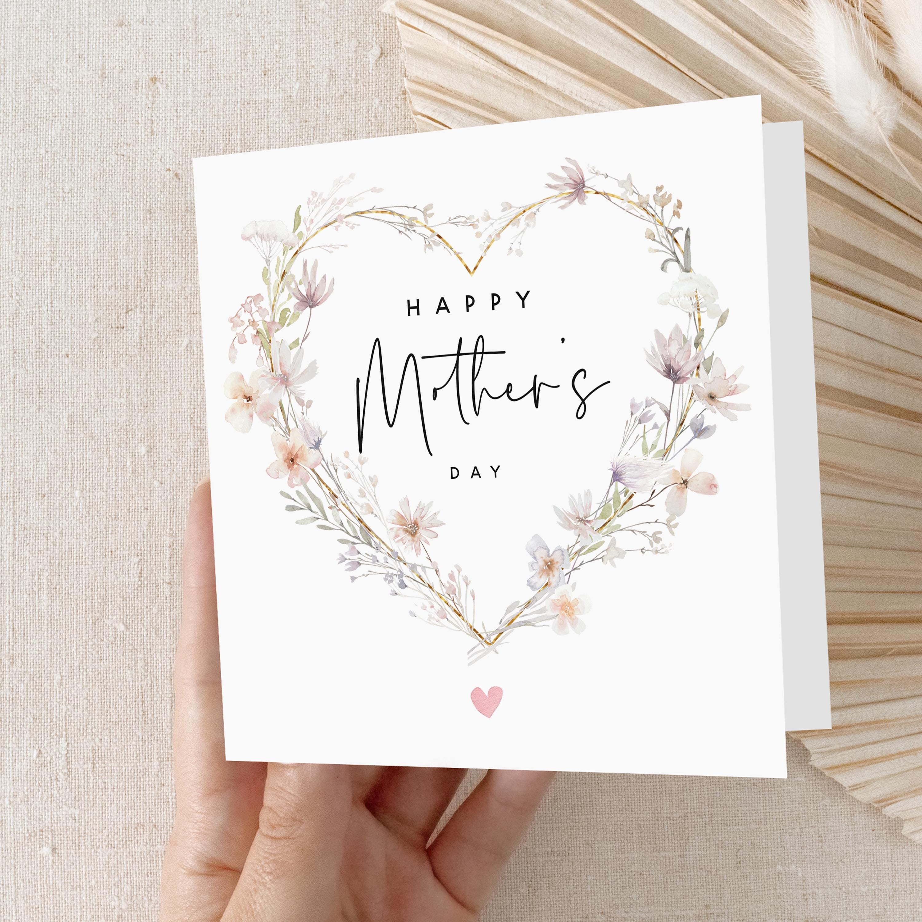 Mothers Day Card, Card For Mum, Happy Mother&