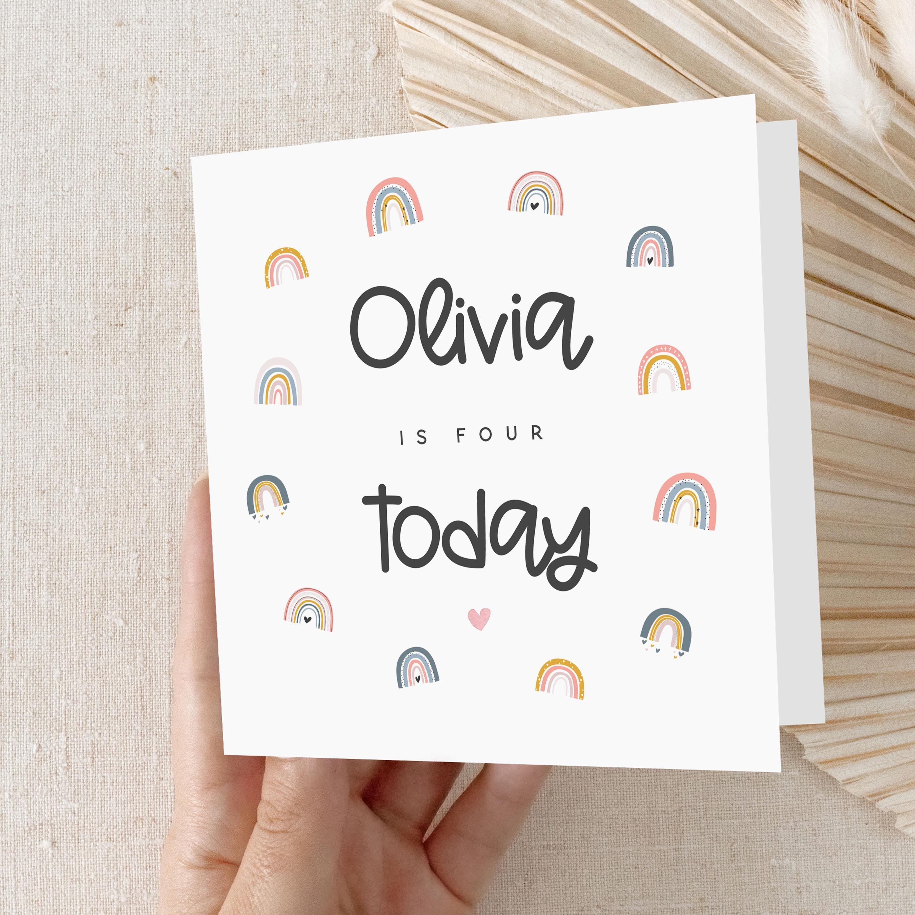 4th Birthday Card,Children&
