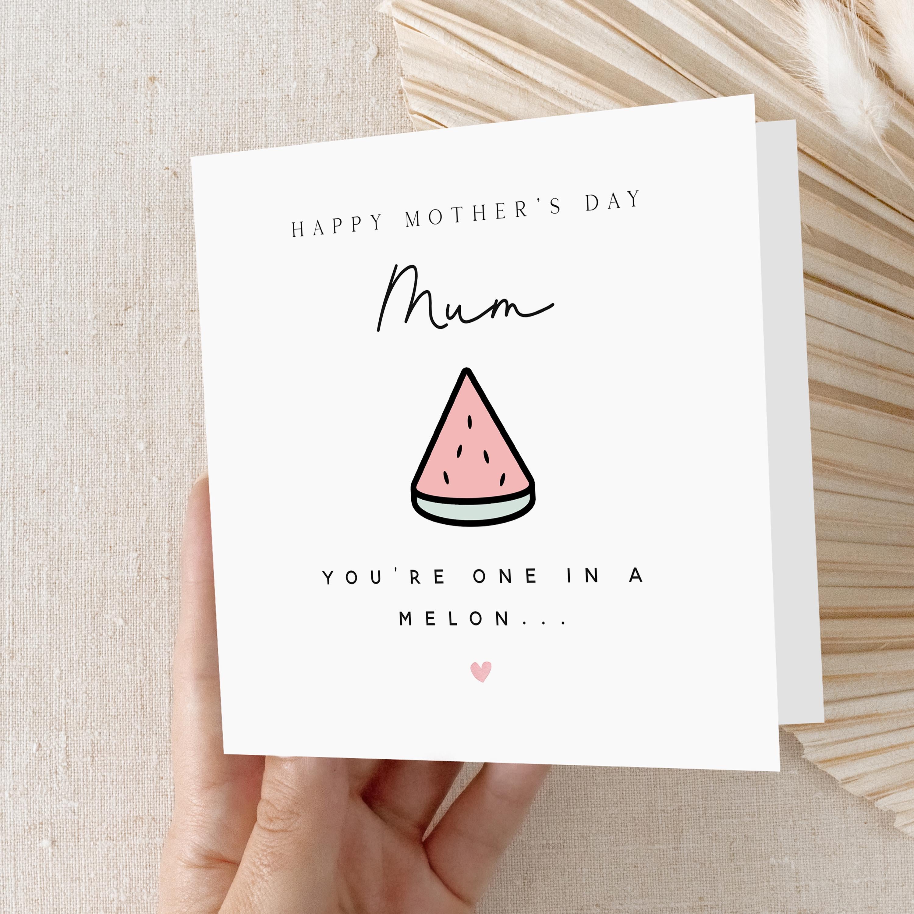 Mothers Day Card, Card For Mum, Happy Mother&