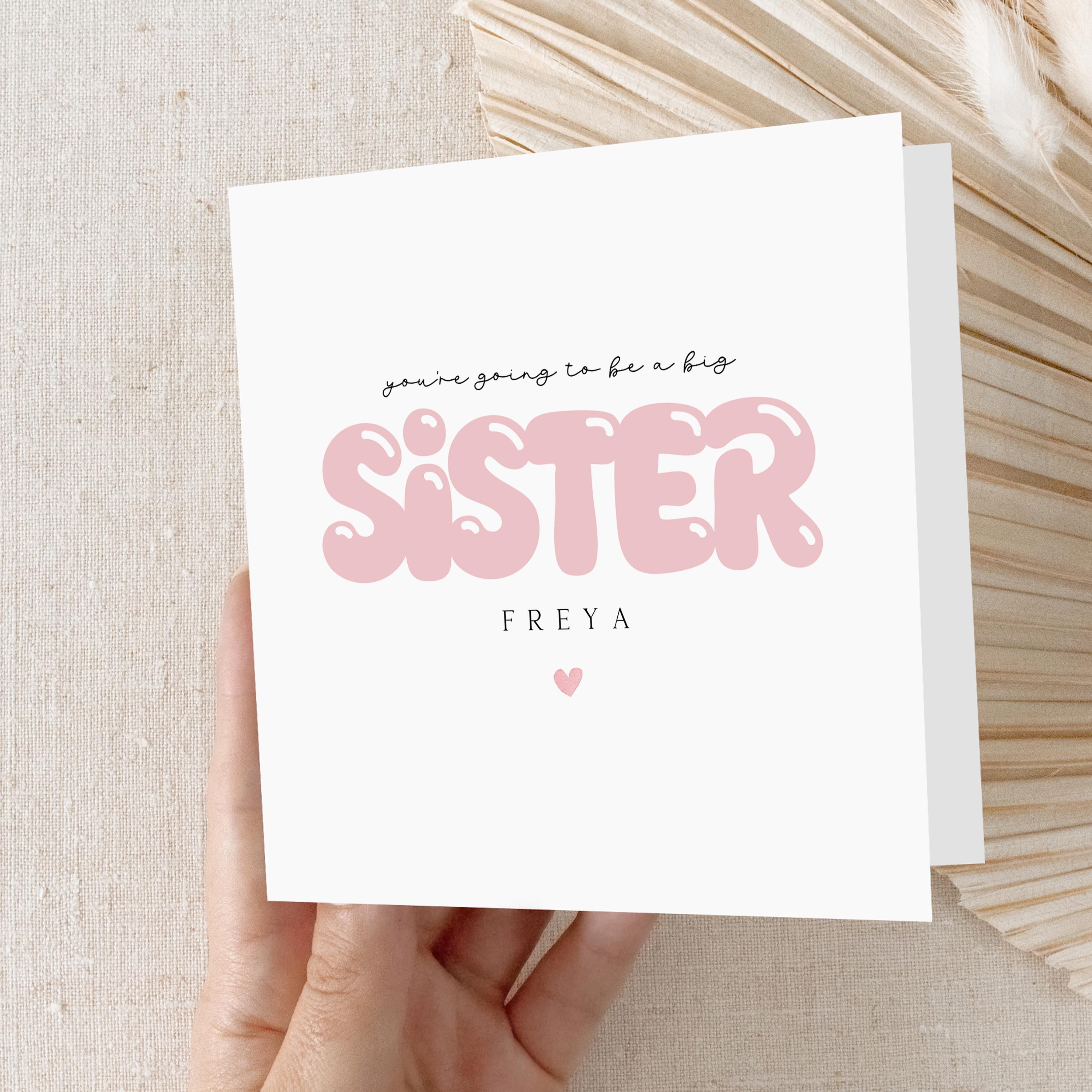 Big Sister Card Personalised, You&