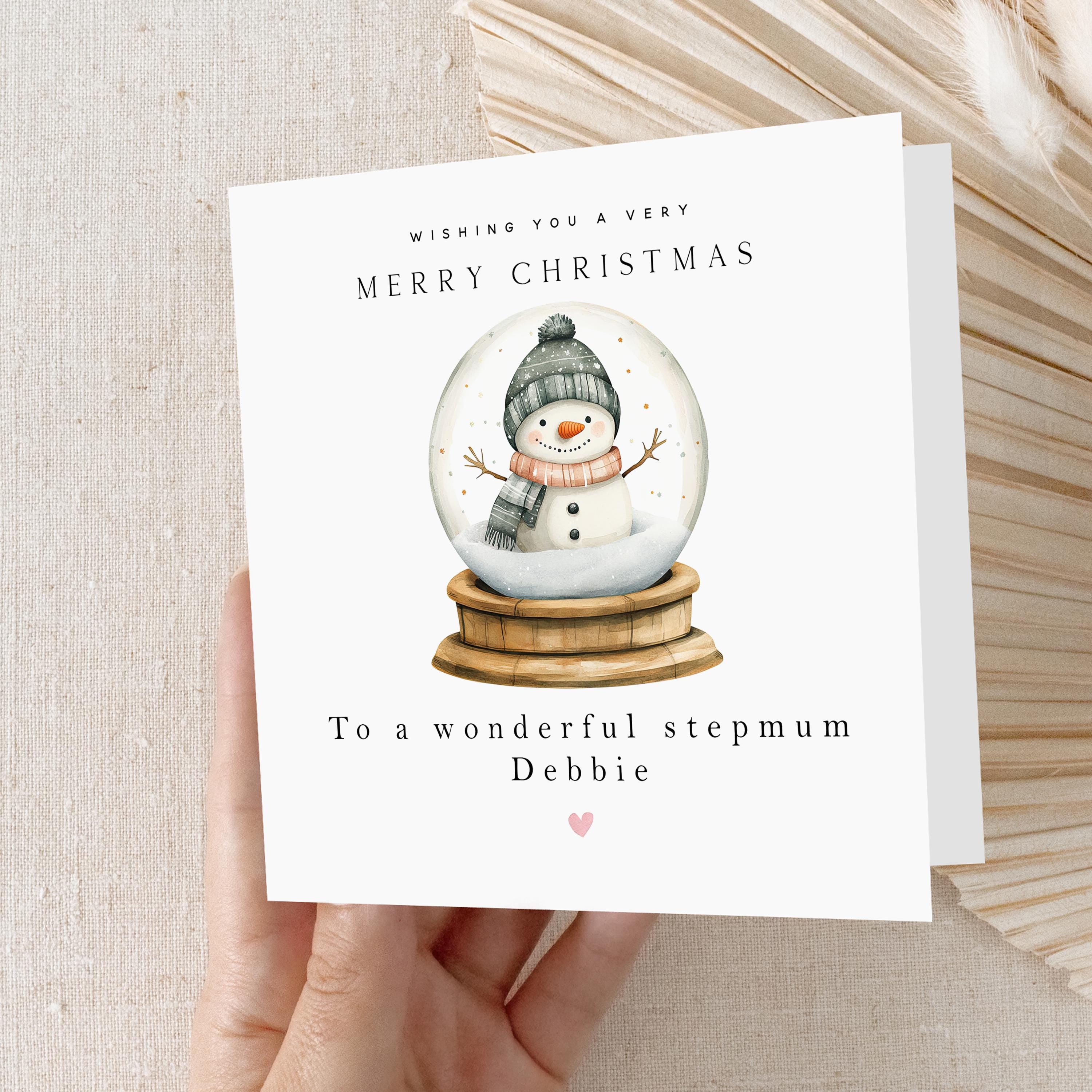 Stepmum Christmas Card-Personalised Christmas Card-Christmas Card For Stepmum, Stepmother-Stepmum Christmas Gift-Custom Christmas Card