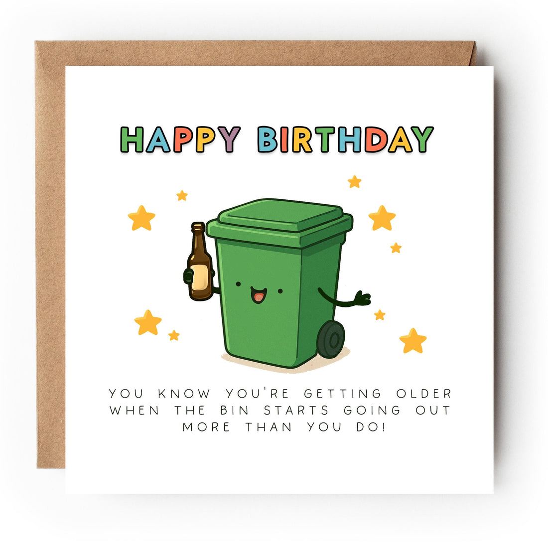 Funny Birthday card, Milestone Birthday, For Bestie, For Him, For Her, Card For Friend, Bin Going Out More Than You, Getting Older Card